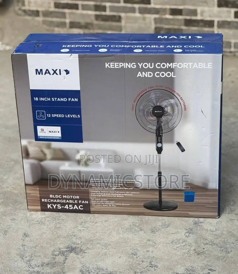 Maxi 18 Inches Rechargeable Fan