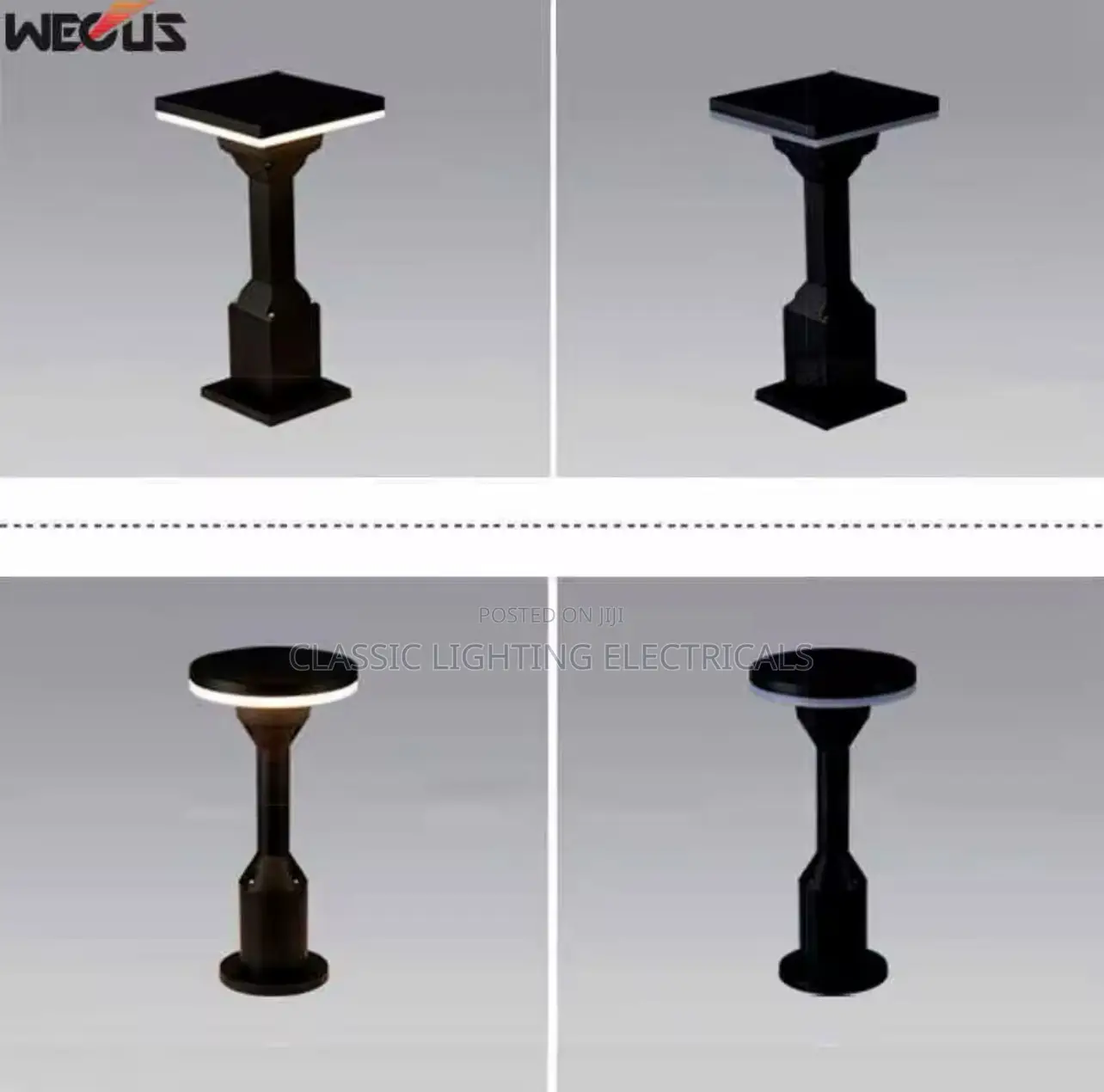 New Style Waterproof LED Garden Lawn Lamp Modern Pilar Light