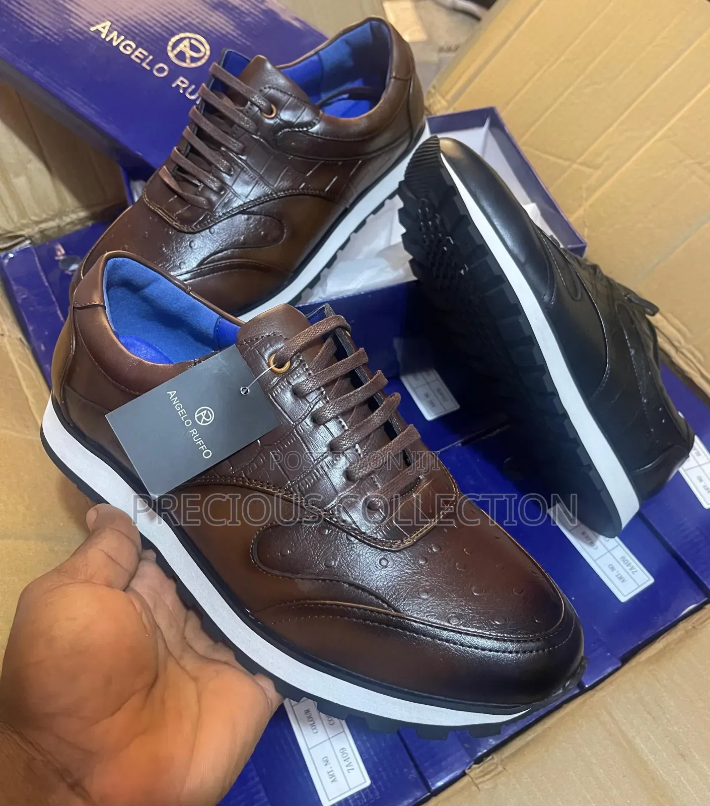 Angelo Ruffo Lace Up Leather Shoes