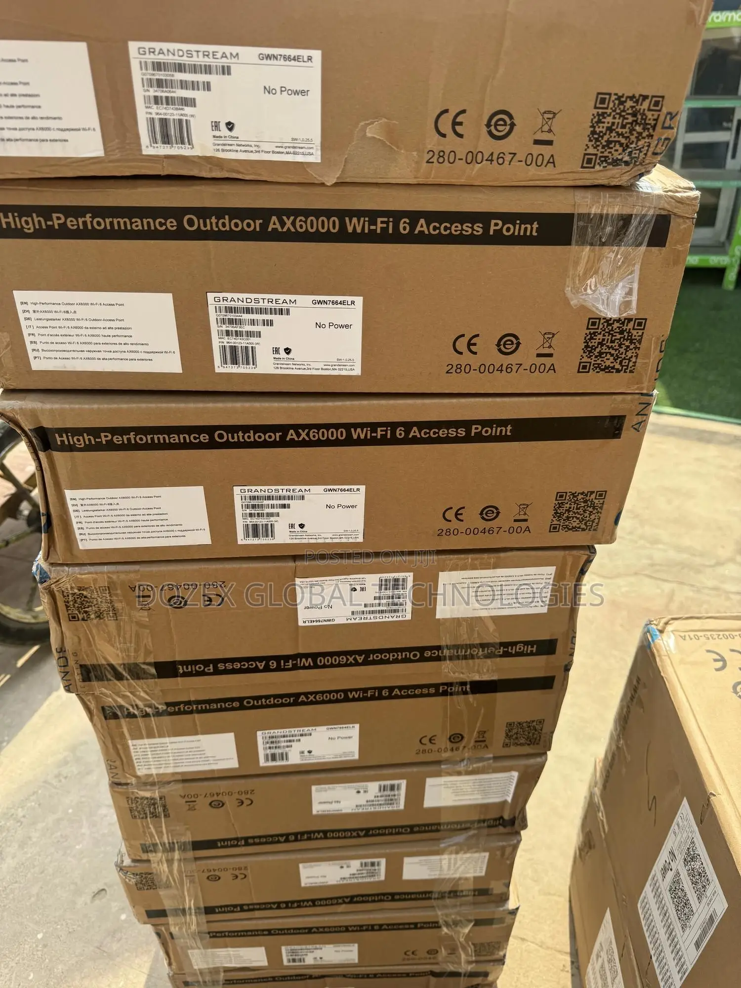 Grand Stream GWN 7664elr Outdoor Ax6000 Wifi 6 Ap