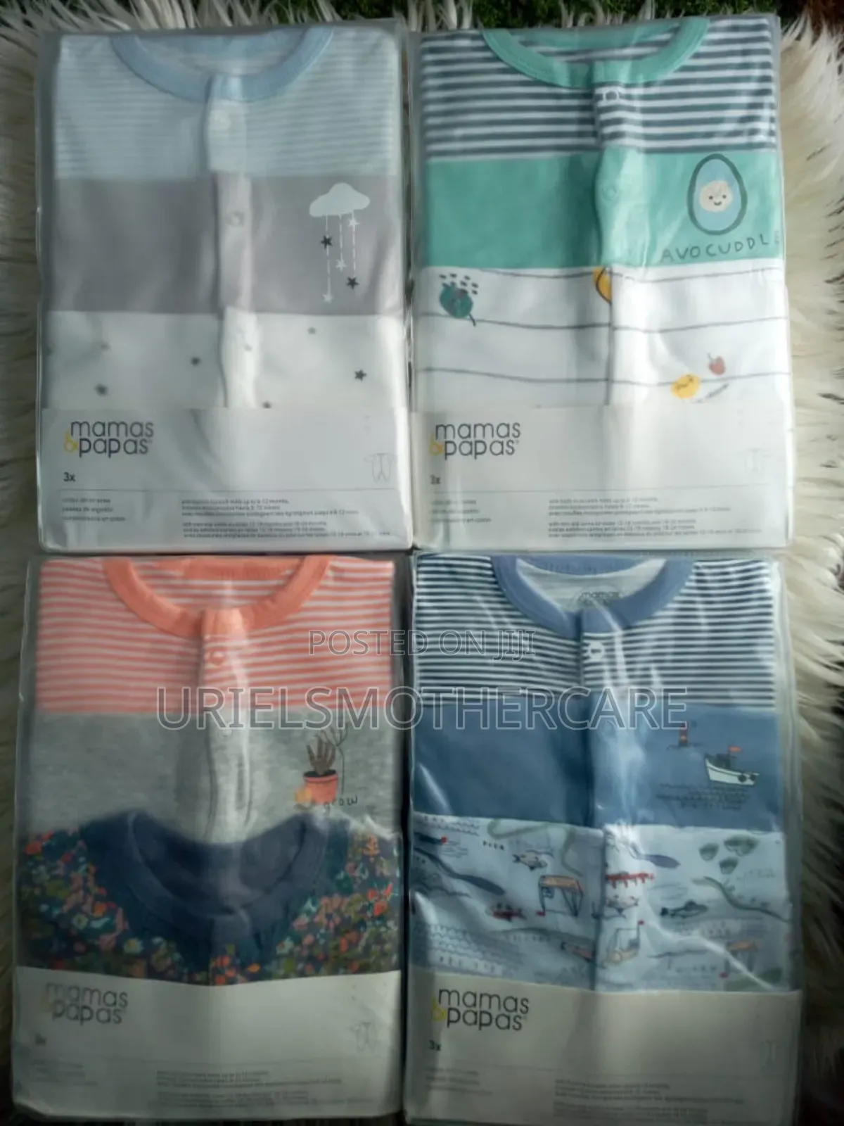 Mama and Papa Overall Sleepsuit
