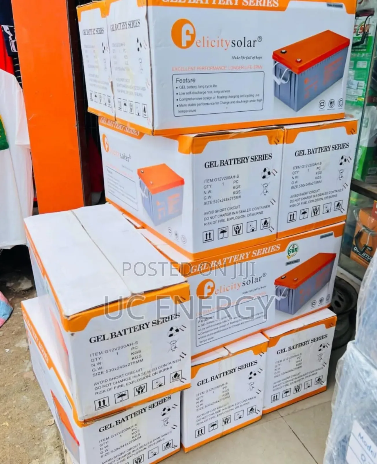 200ah Felicity Dry Cells Battery 12v