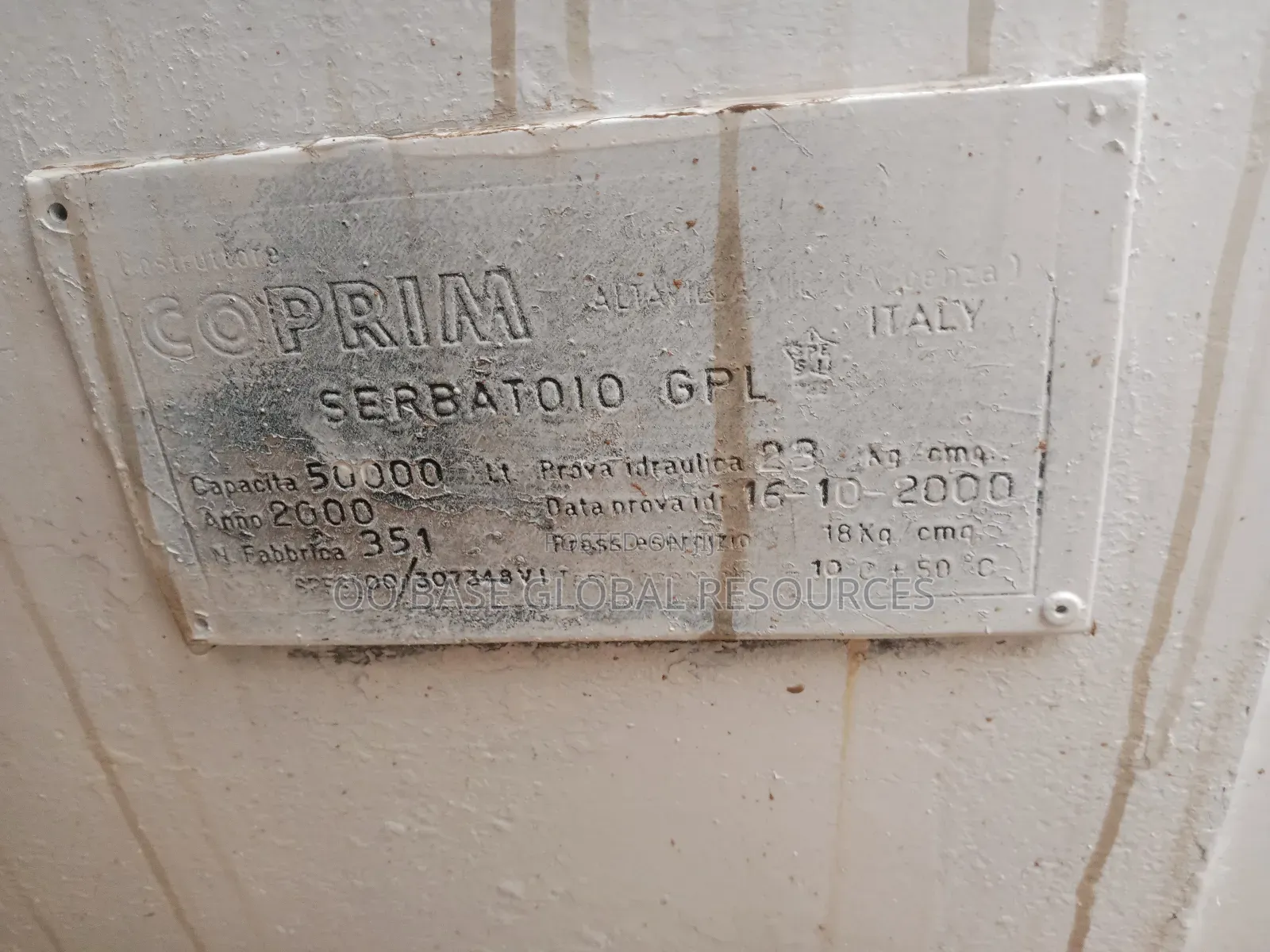 Foreign 25tons Loading Capacity LPG Storage Tank