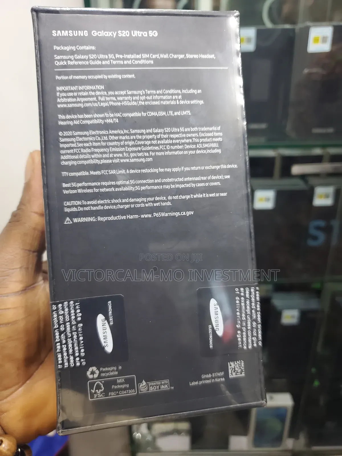 New Samsung Galaxy S20 Ultra 5G 128 GB