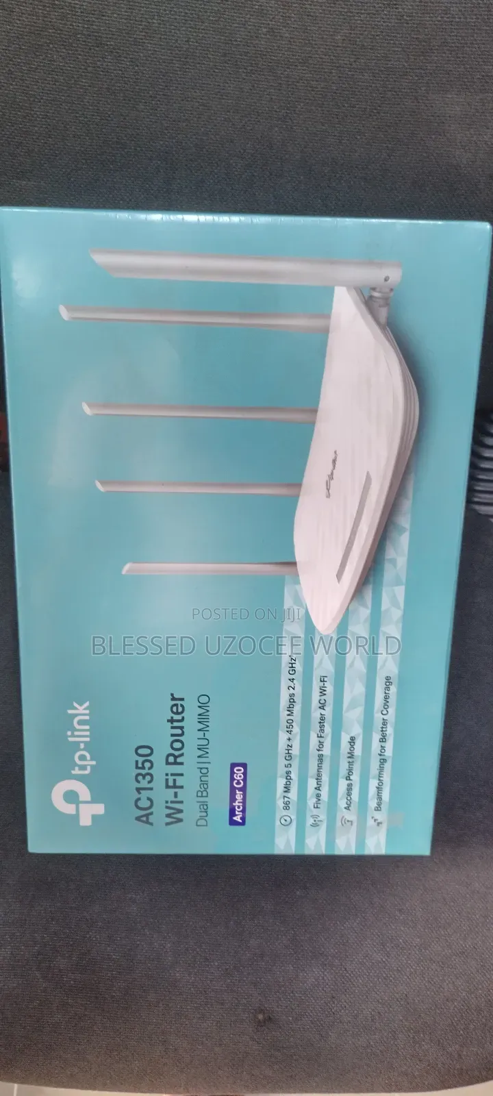 Tplink Archer C60 Ac1350 Wifi Dual Band Mu-Mimo Router