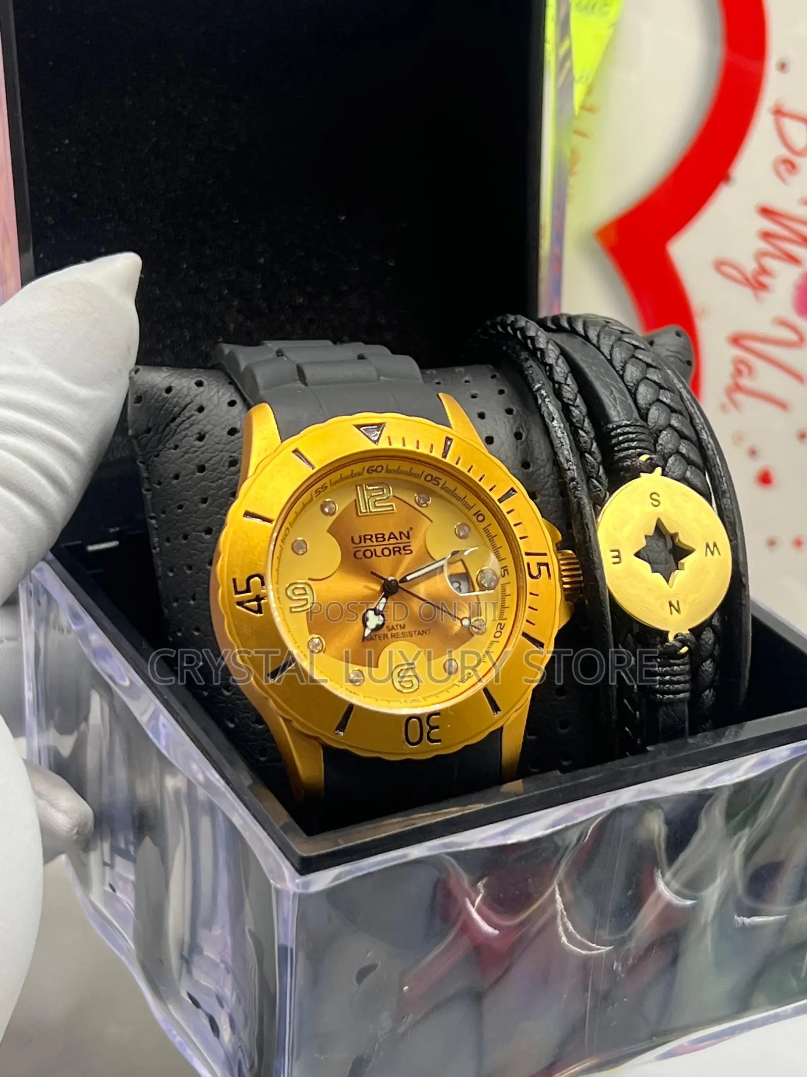 Urban Colors Quality Men Rubber Strap Wristwatch