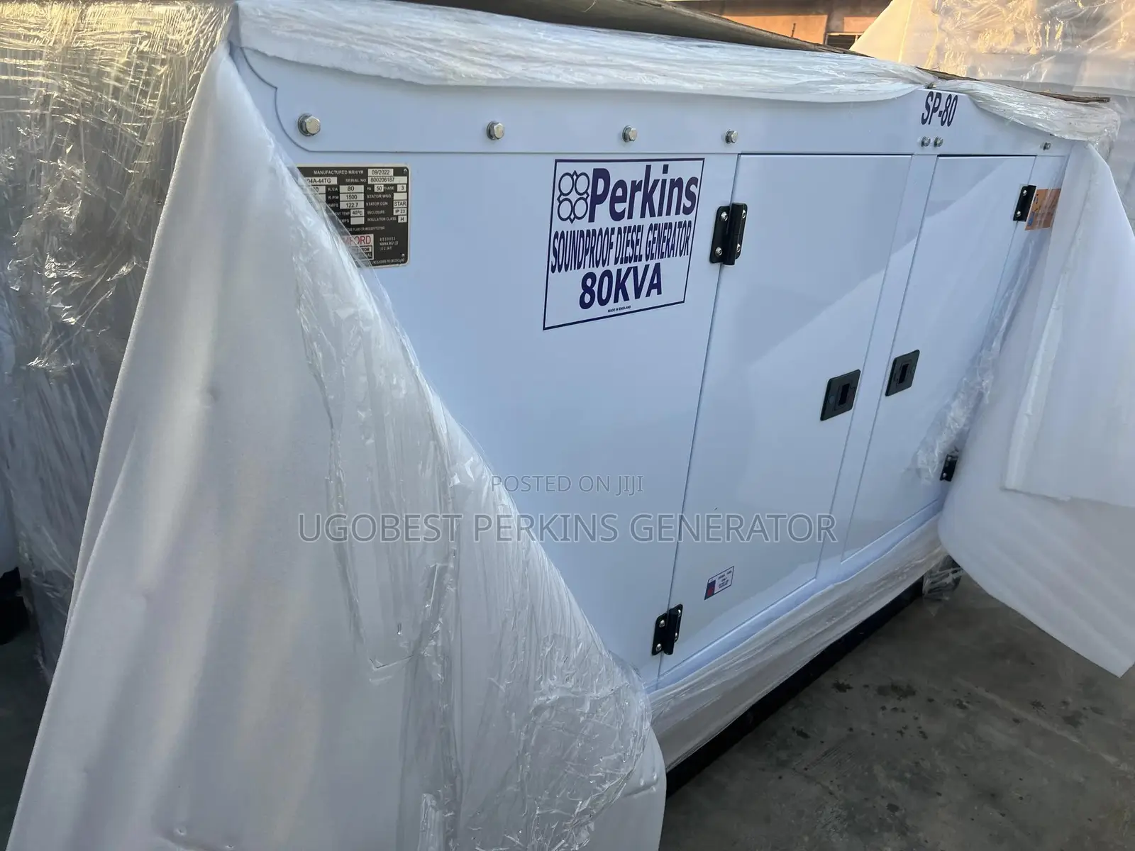 80kva Perkins Generator Soundproof 100% Copper Coil