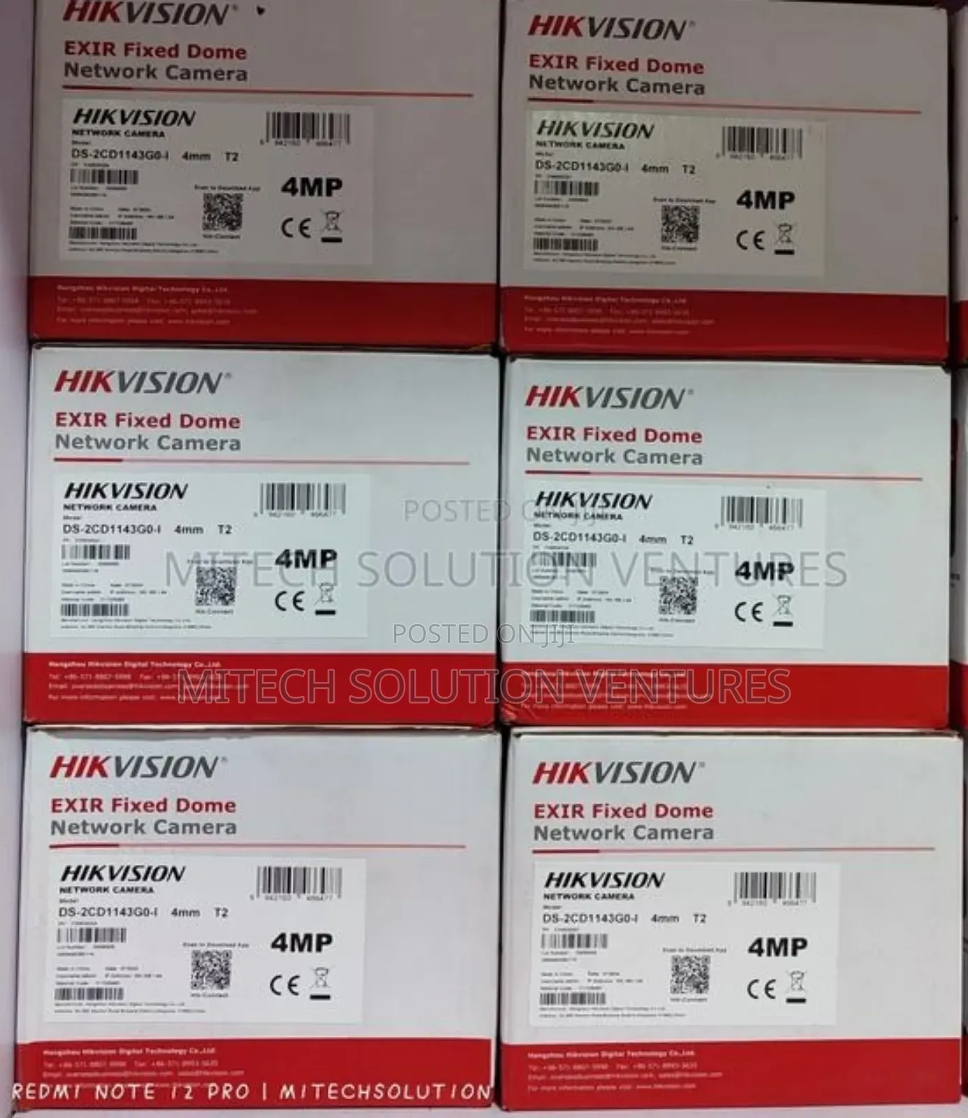 Hikvision 4mp Exir Fixed Dome Network Cameras.