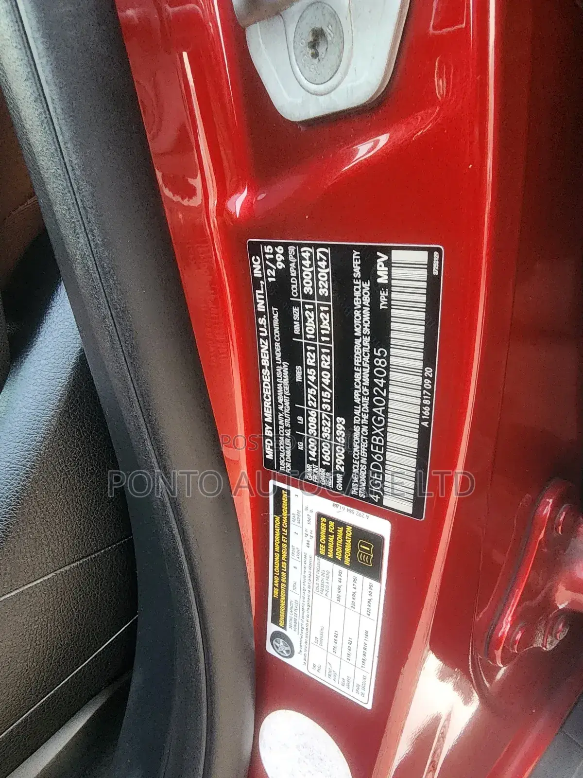 Mercedes-Benz GLE-Class AMG GLE 43 4MATIC 2016 Red
