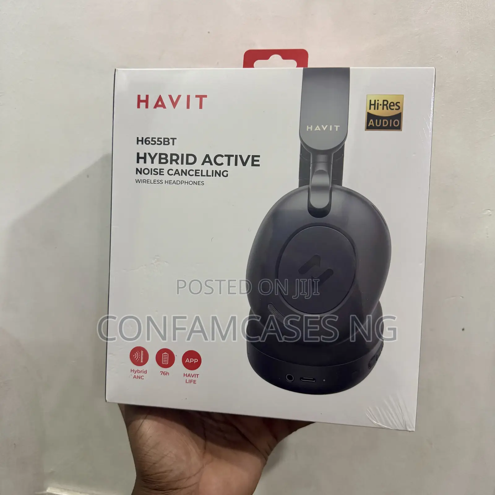 Havit H655bt Active Noise Cancelling Wireless Headphone