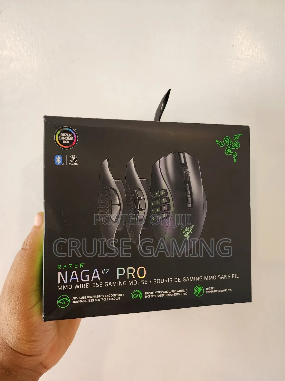 2022 Razer Naga V2 Pro Mmo Wireless RGB Gaming Mouse Bluetooth 2.4ghz