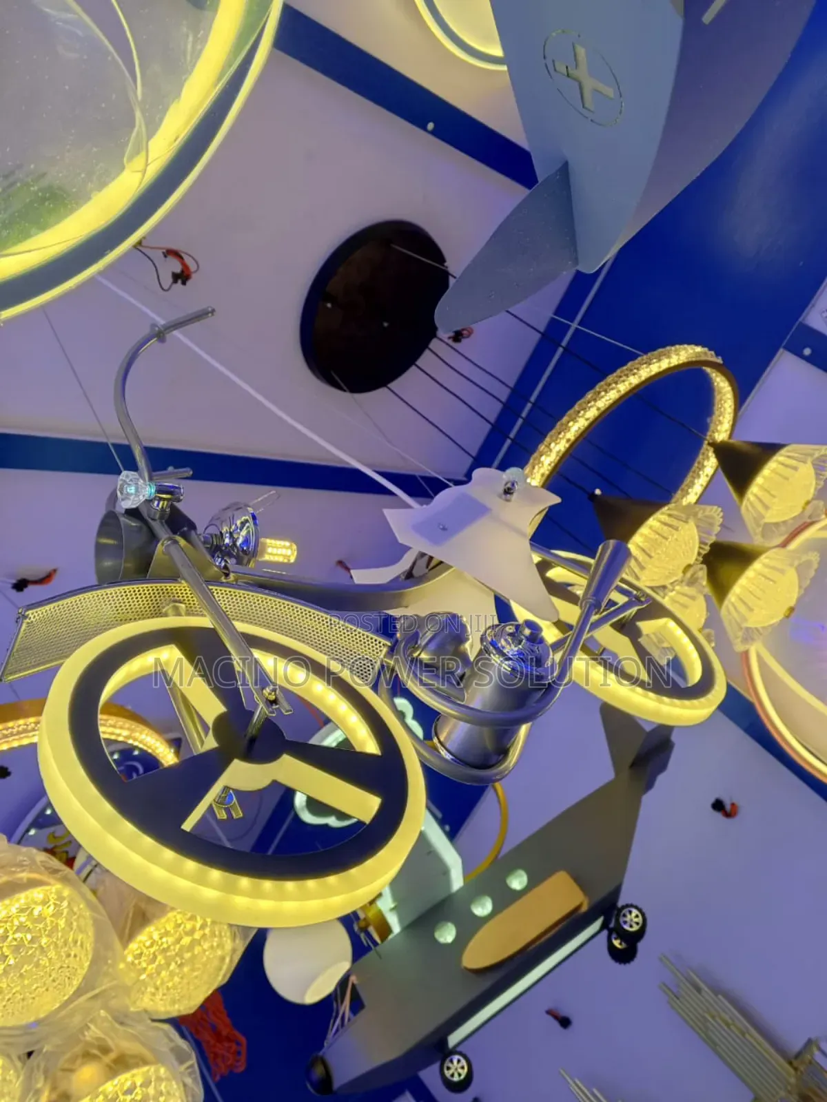 Bicycle Chandelier Ceiling Fitting Light