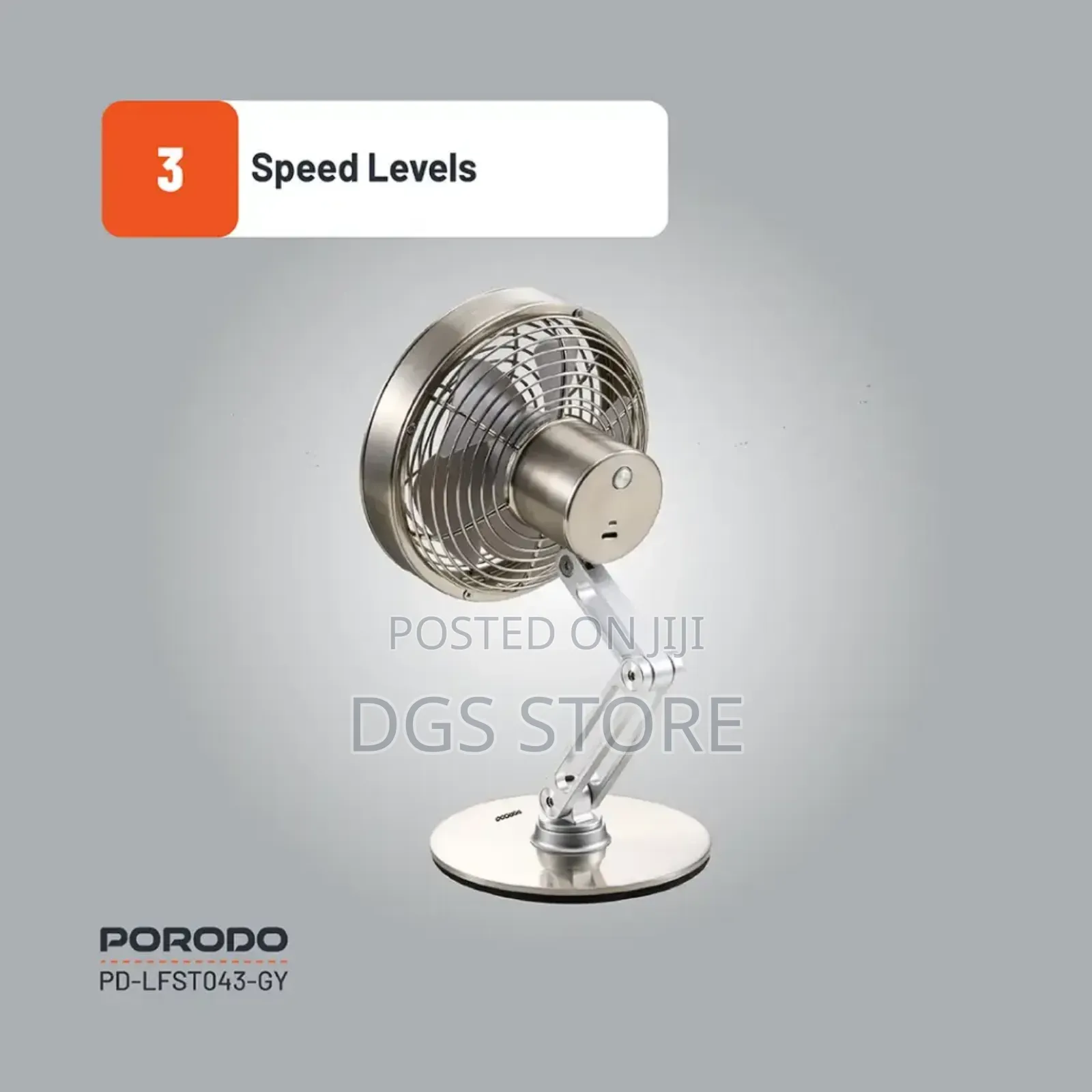 Porodo LFS043 Metal Desk Fan