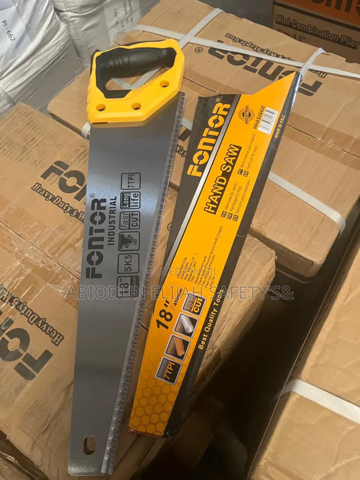 Original Quality Carpenter Hand Saw 18 Inches Fonto Product