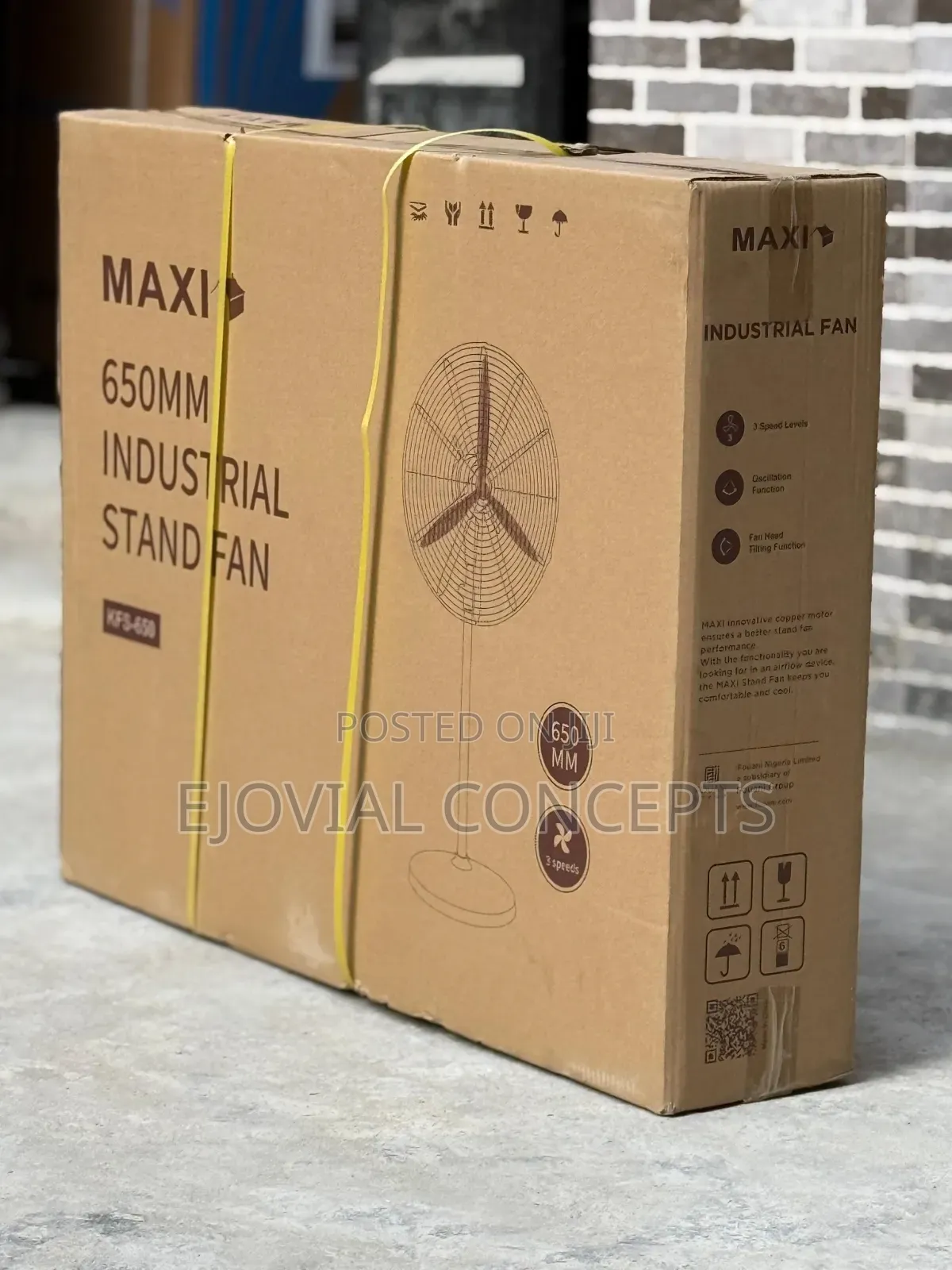 Maxi 25" Industrial Standing Fan