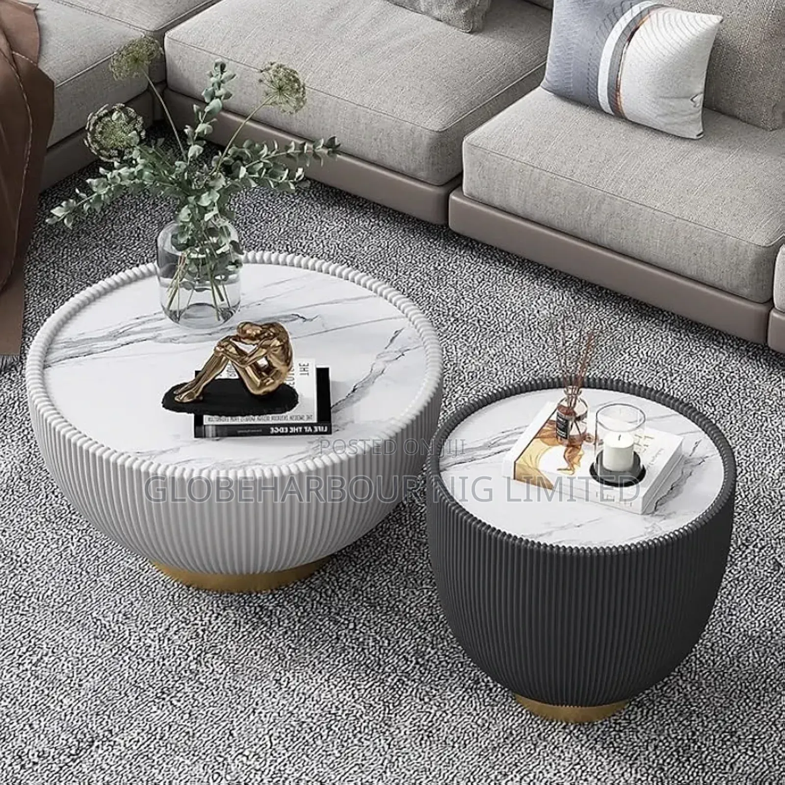 Luxury Mable Top 2in1 Center Table