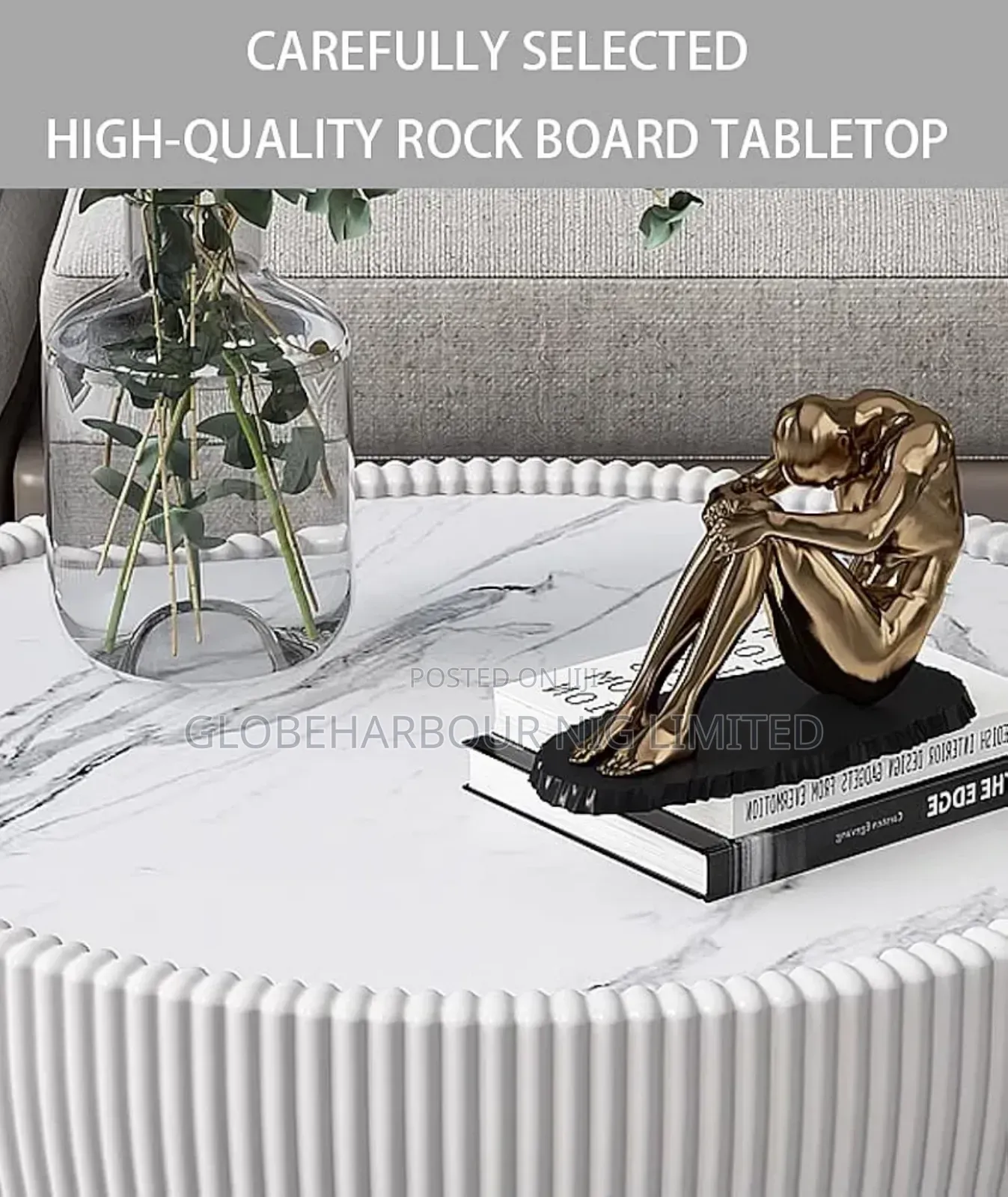 Luxury Mable Top 2in1 Center Table