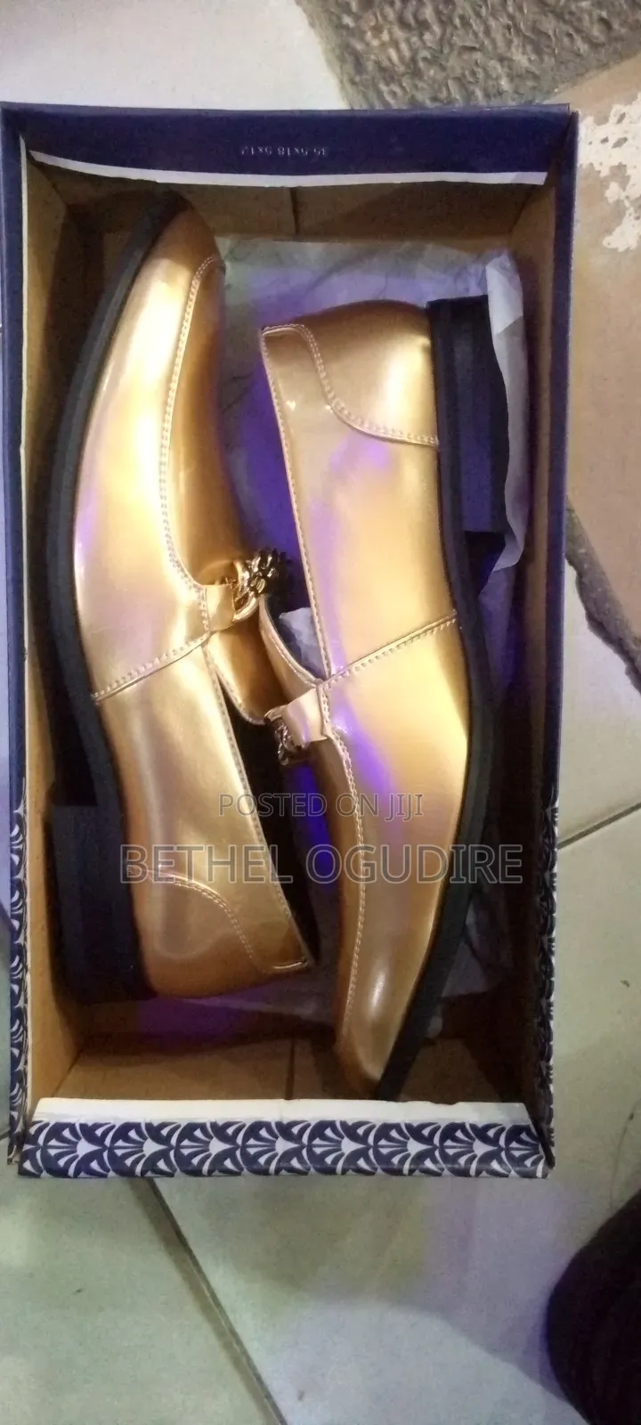 Bran New Gold Shoe