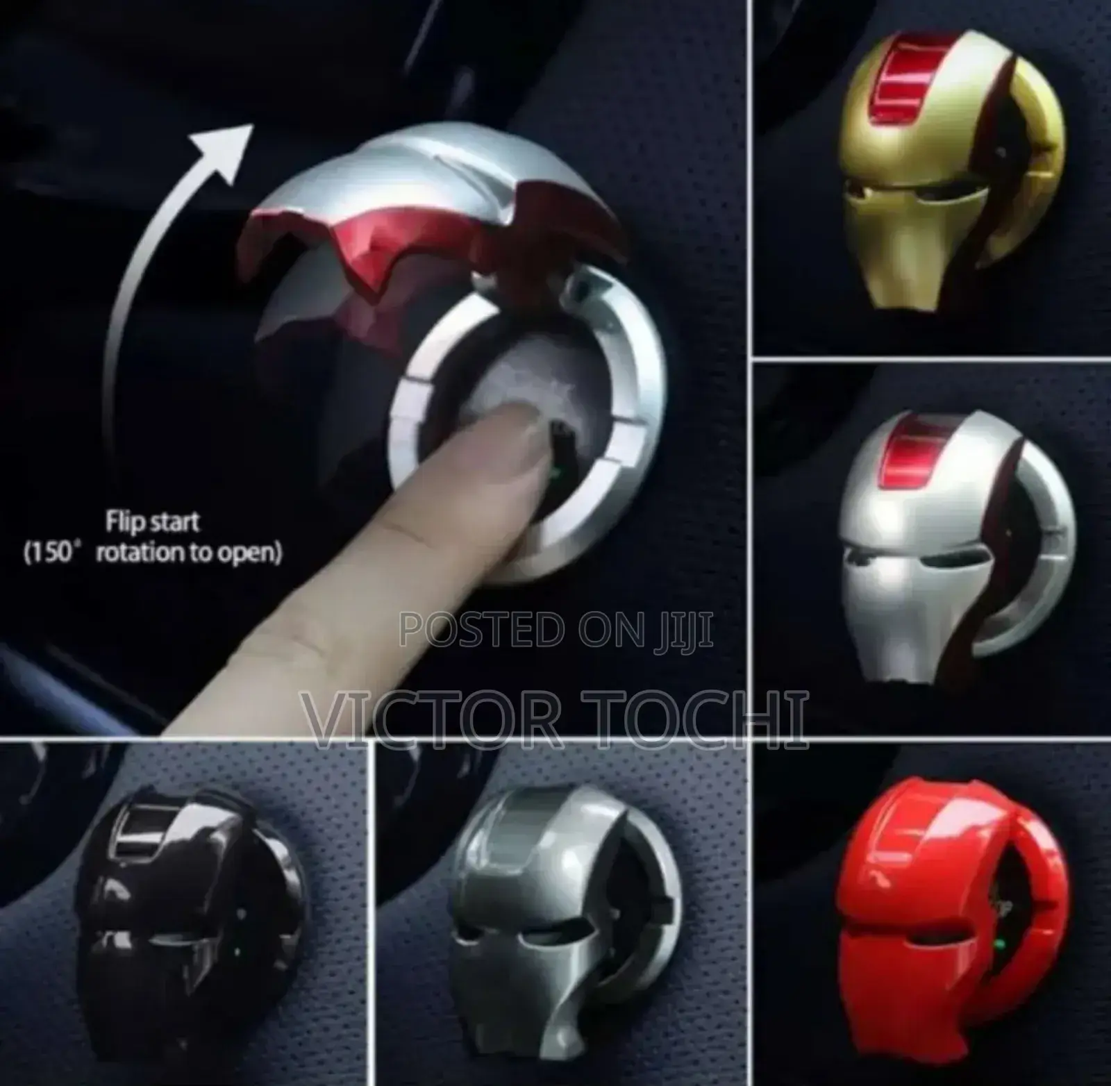 Iron Man Car Thumb Start Cover
