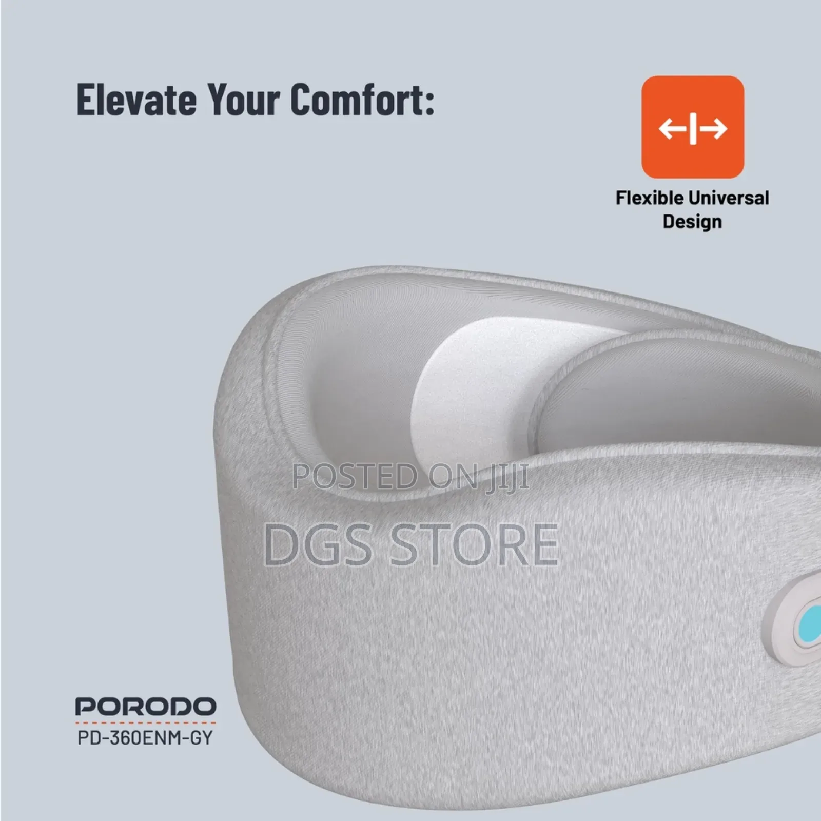 Porodo Neck Pillow Massager With Hot Compress