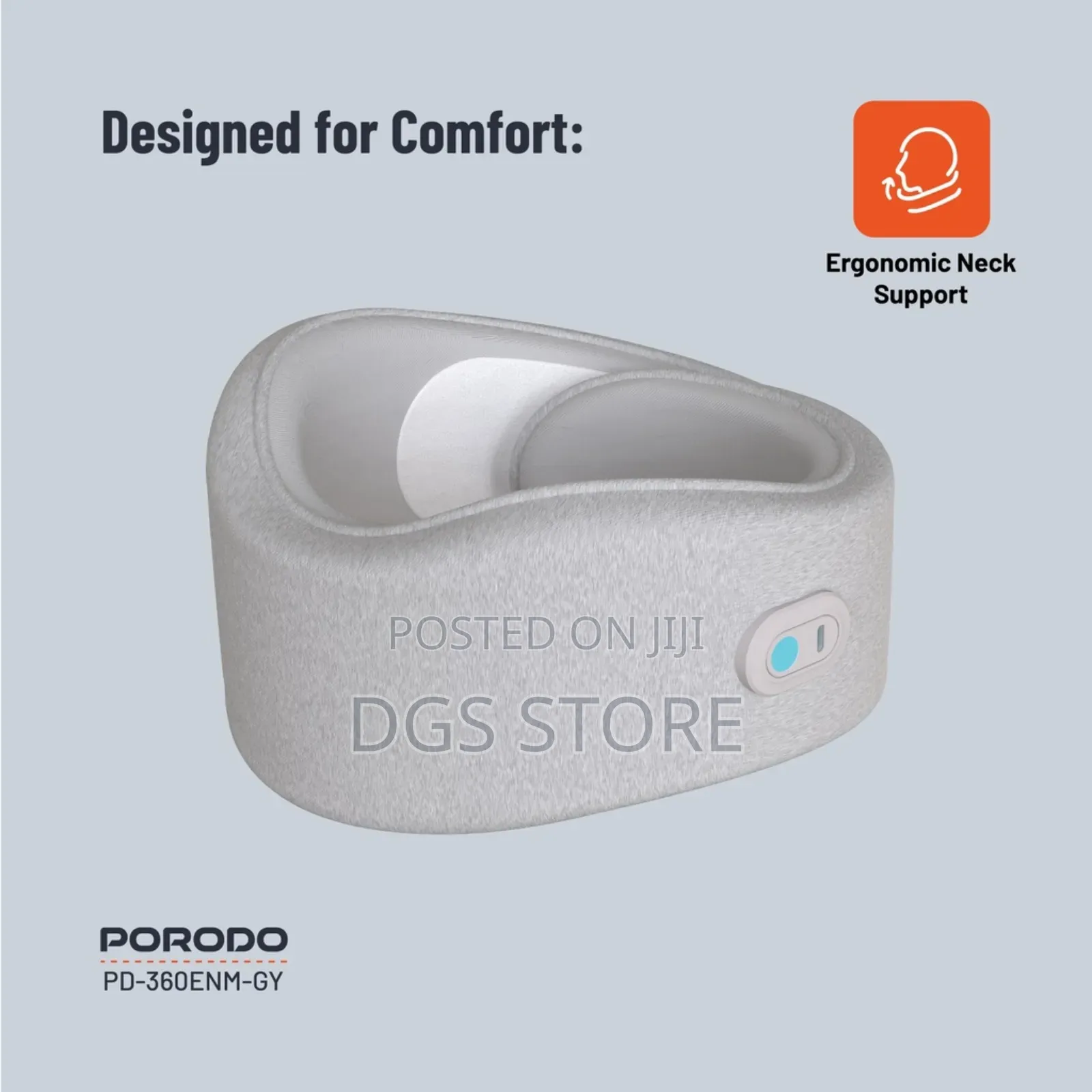 Porodo Neck Pillow Massager With Hot Compress