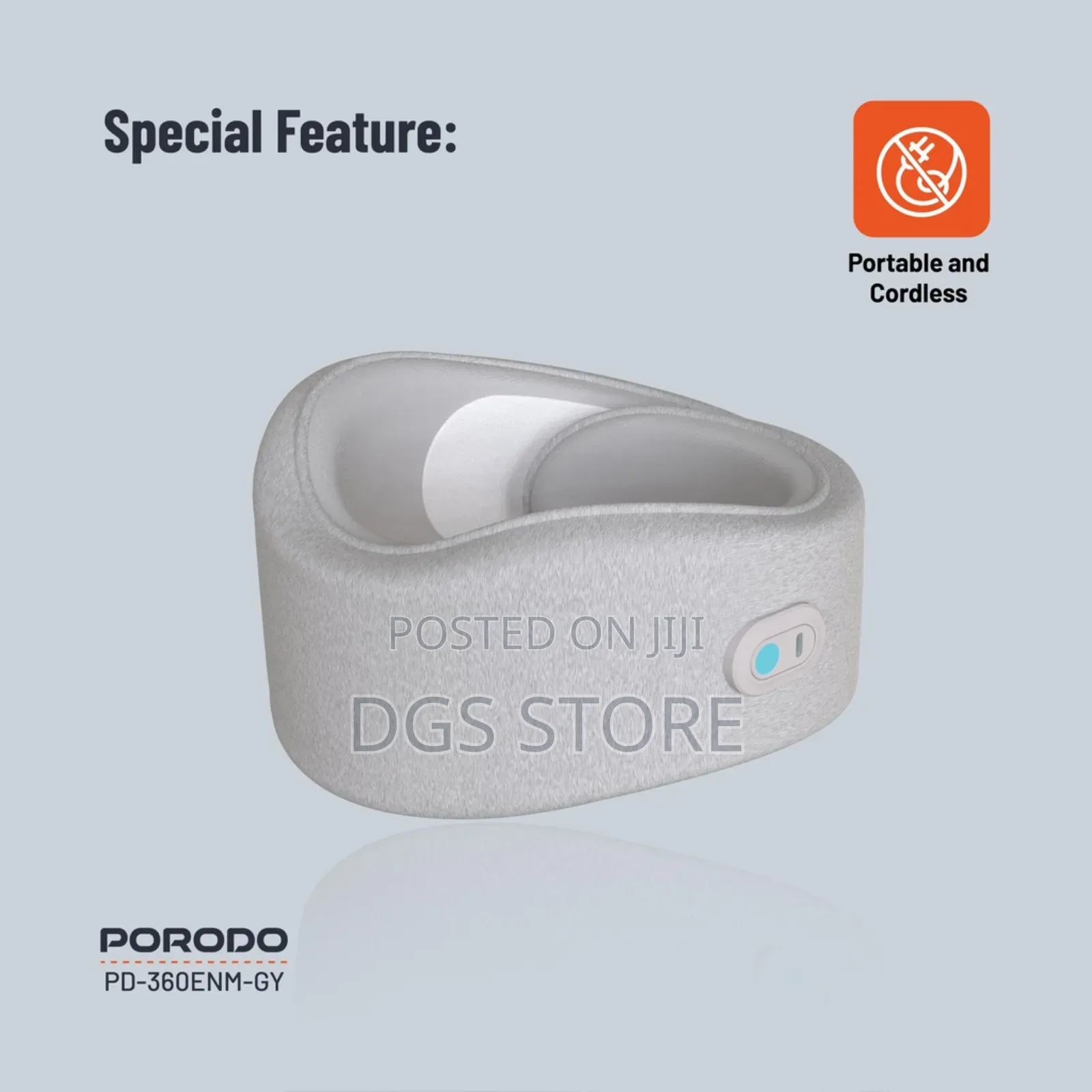 Porodo Neck Pillow Massager With Hot Compress