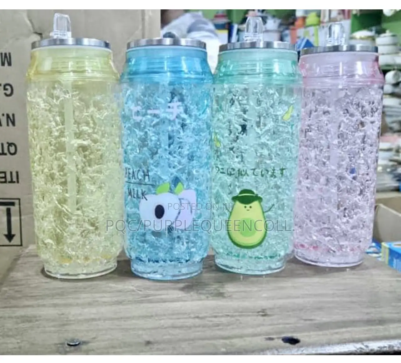 3D Ice Crack Straw Can Cup