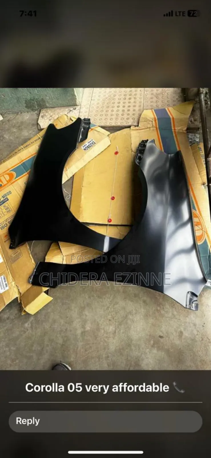 Toyota Corolla 2005 Model Fenders