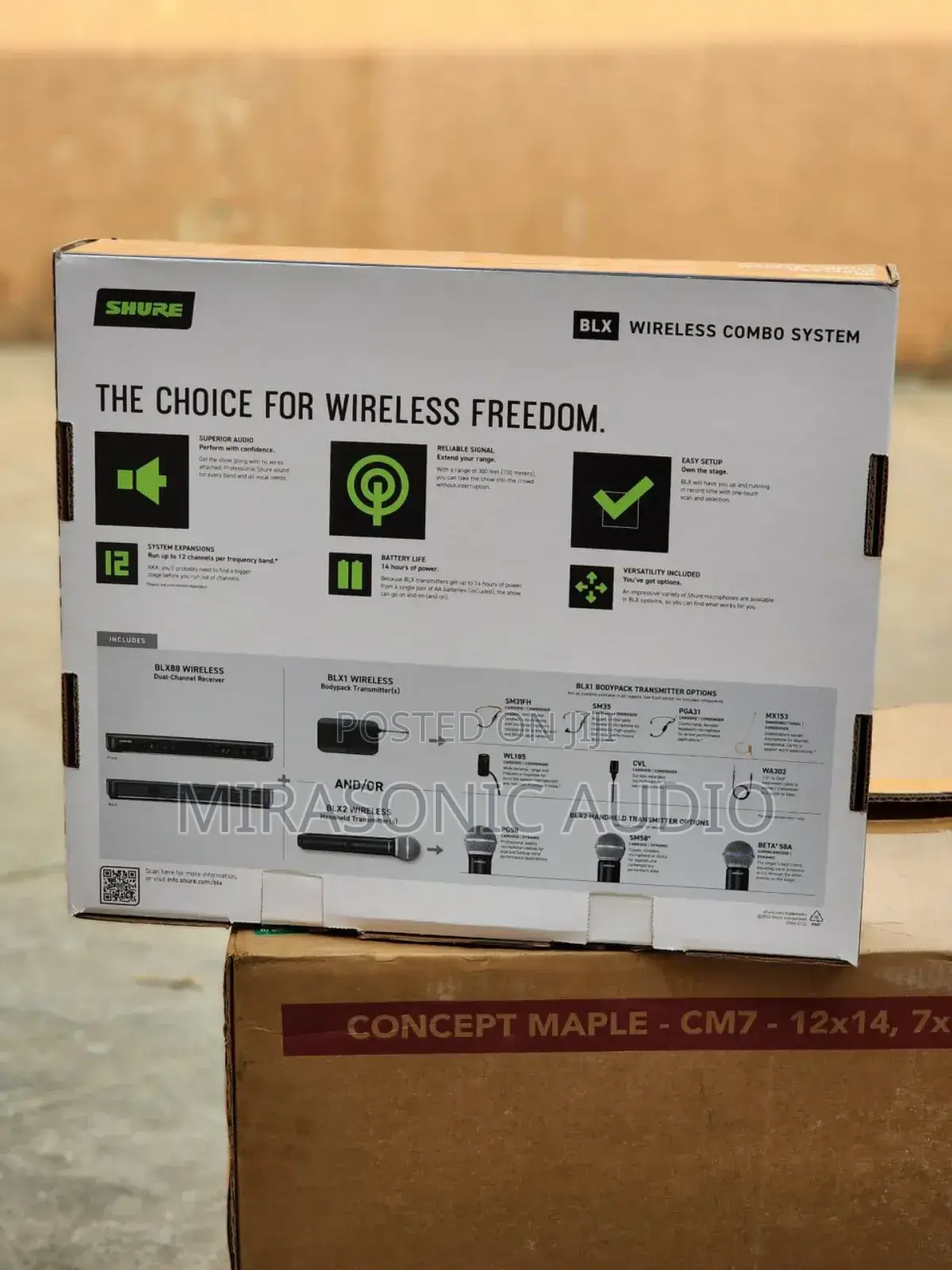 Shure BLX288/PG58 Wireless Dual Vocal Microphone System