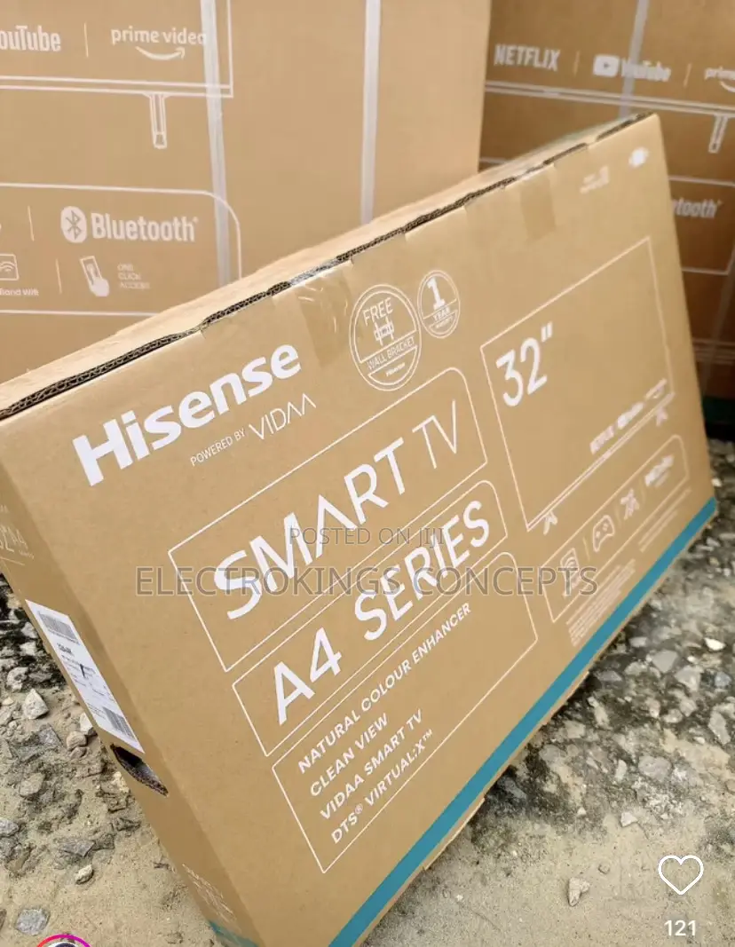 Original Hisense 32 Inch’S Smart Tv With Netflix/Youtube