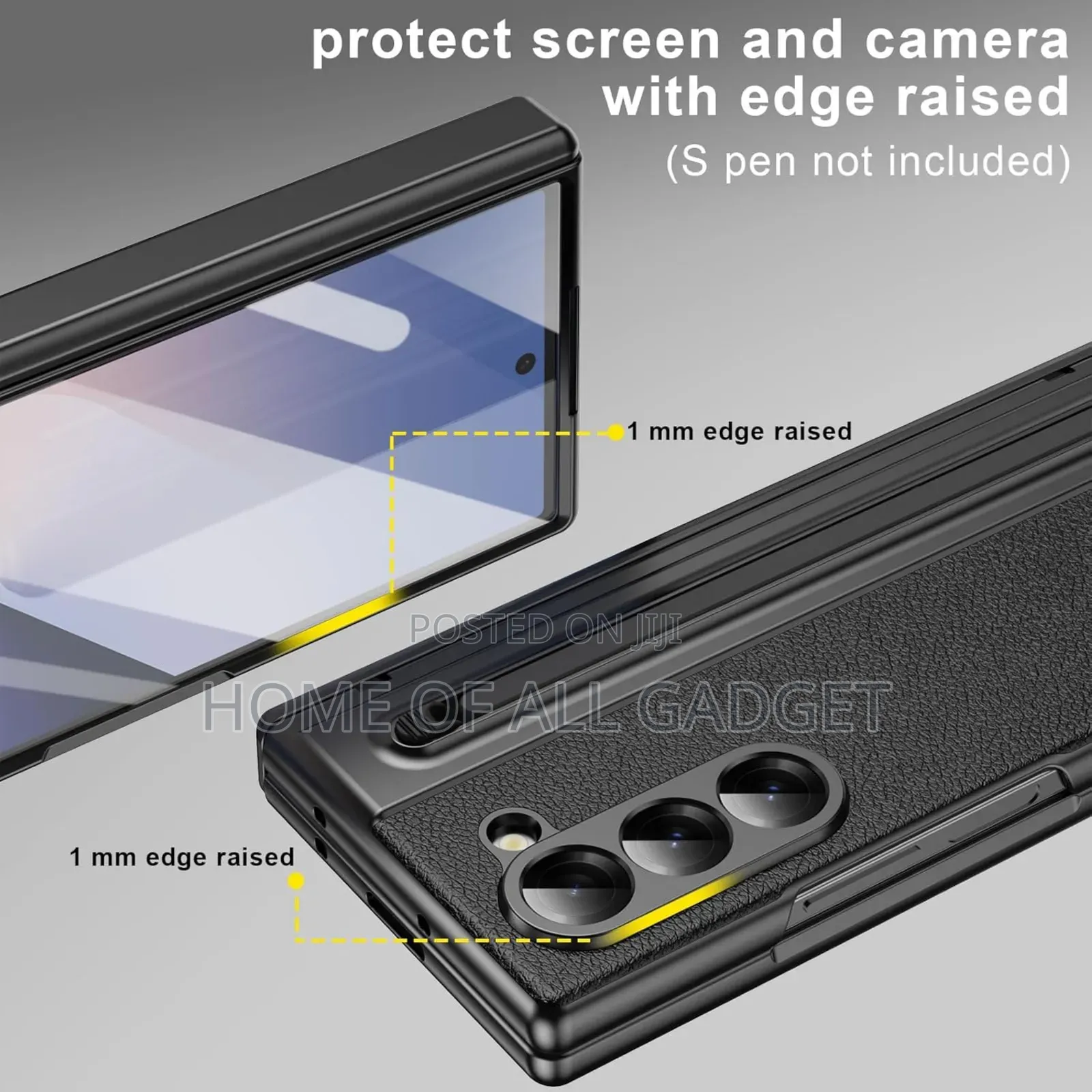 Samsung Galaxy Z Fold 6 Case, Built in S Pen and Protector