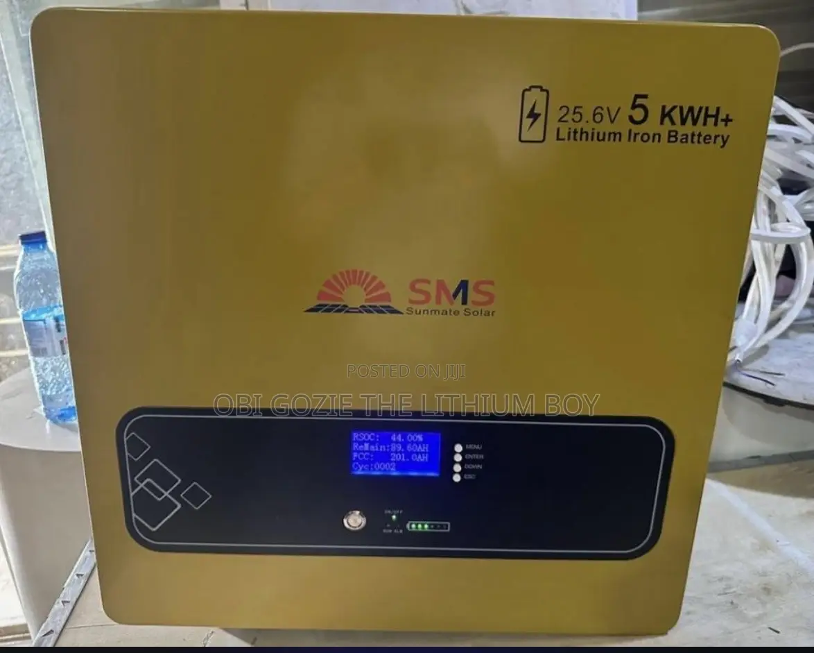 5kwh-25.6v SMS Solar Lithium Battery. SMS Battery Importer