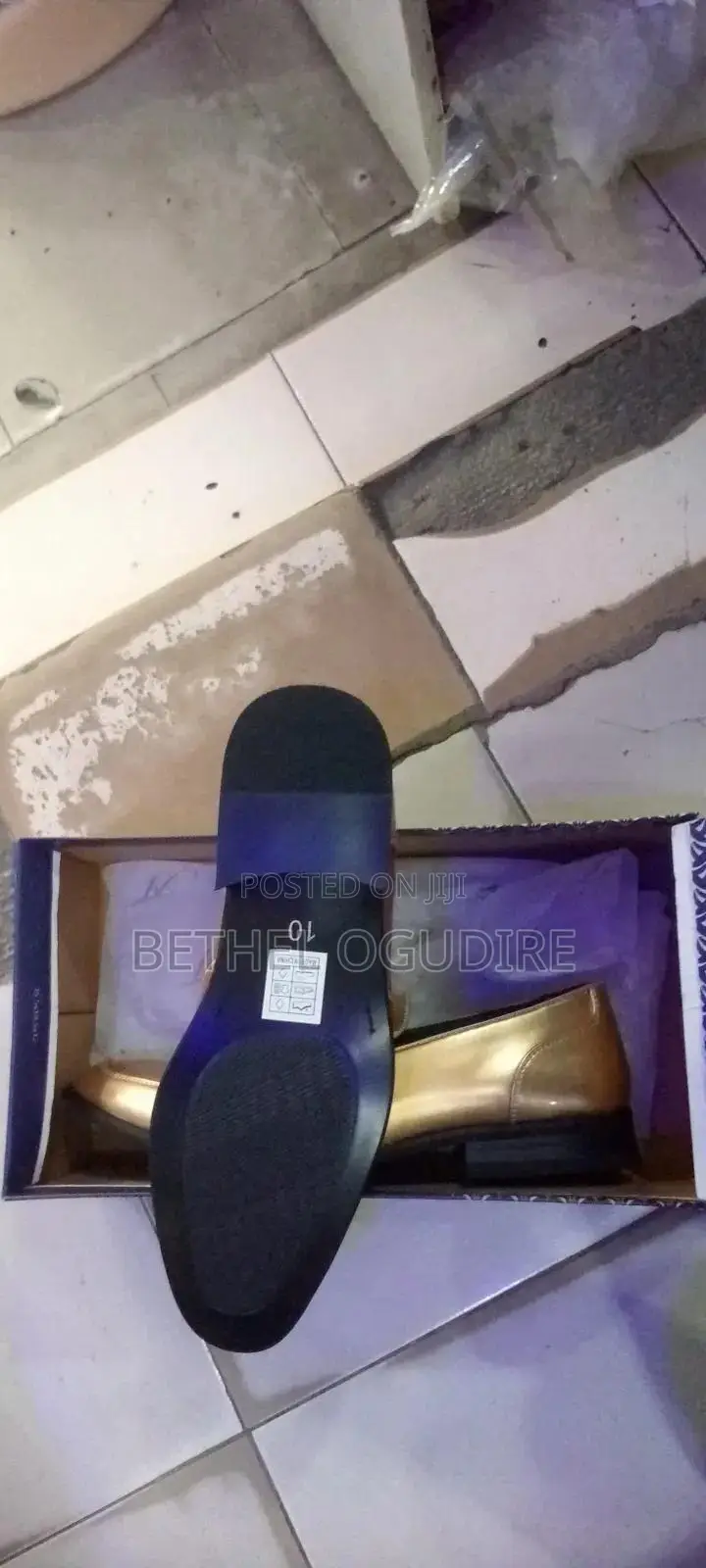 Bran New Gold Shoe