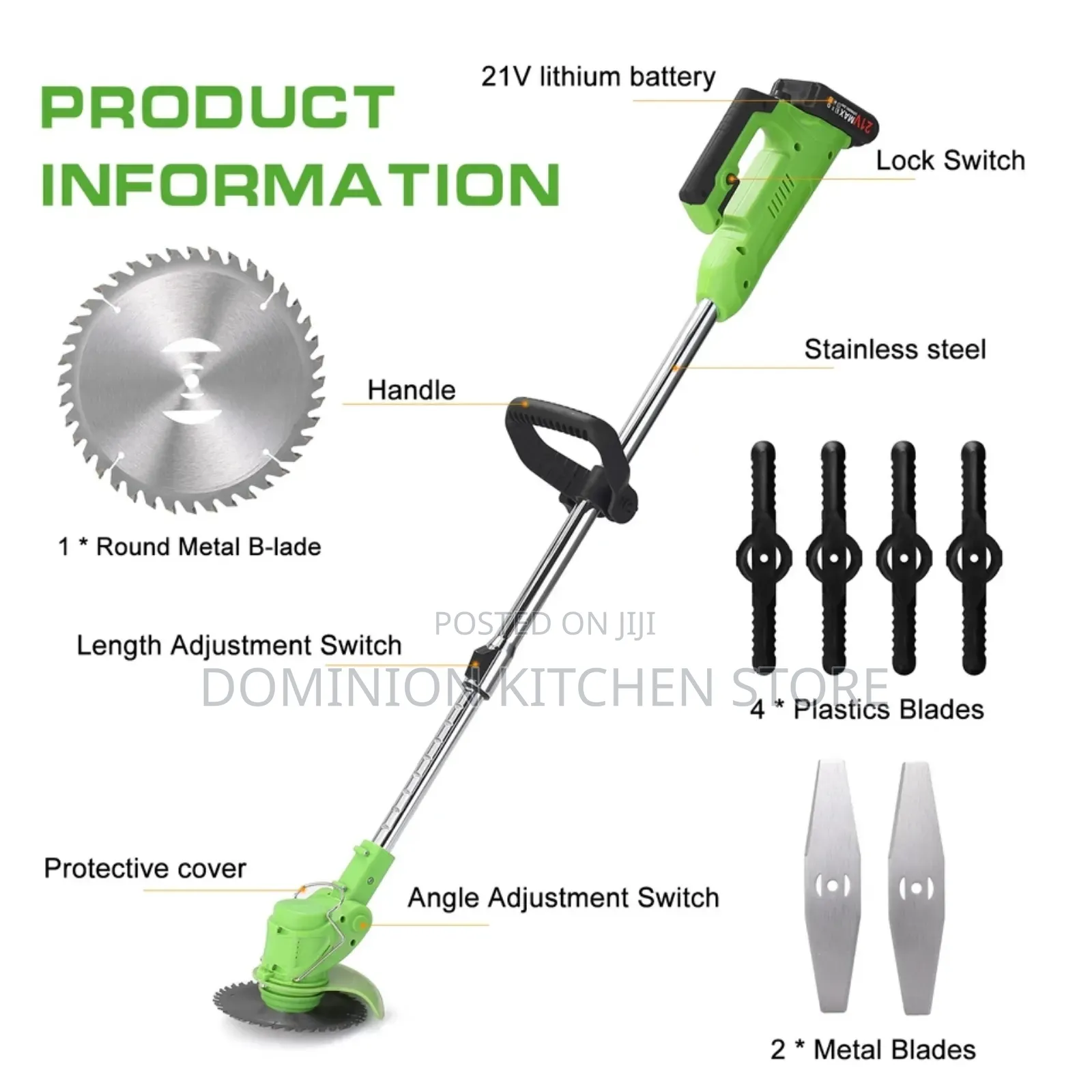 Quality Wireless Electric Grass Trimer Machine 48vf Battery