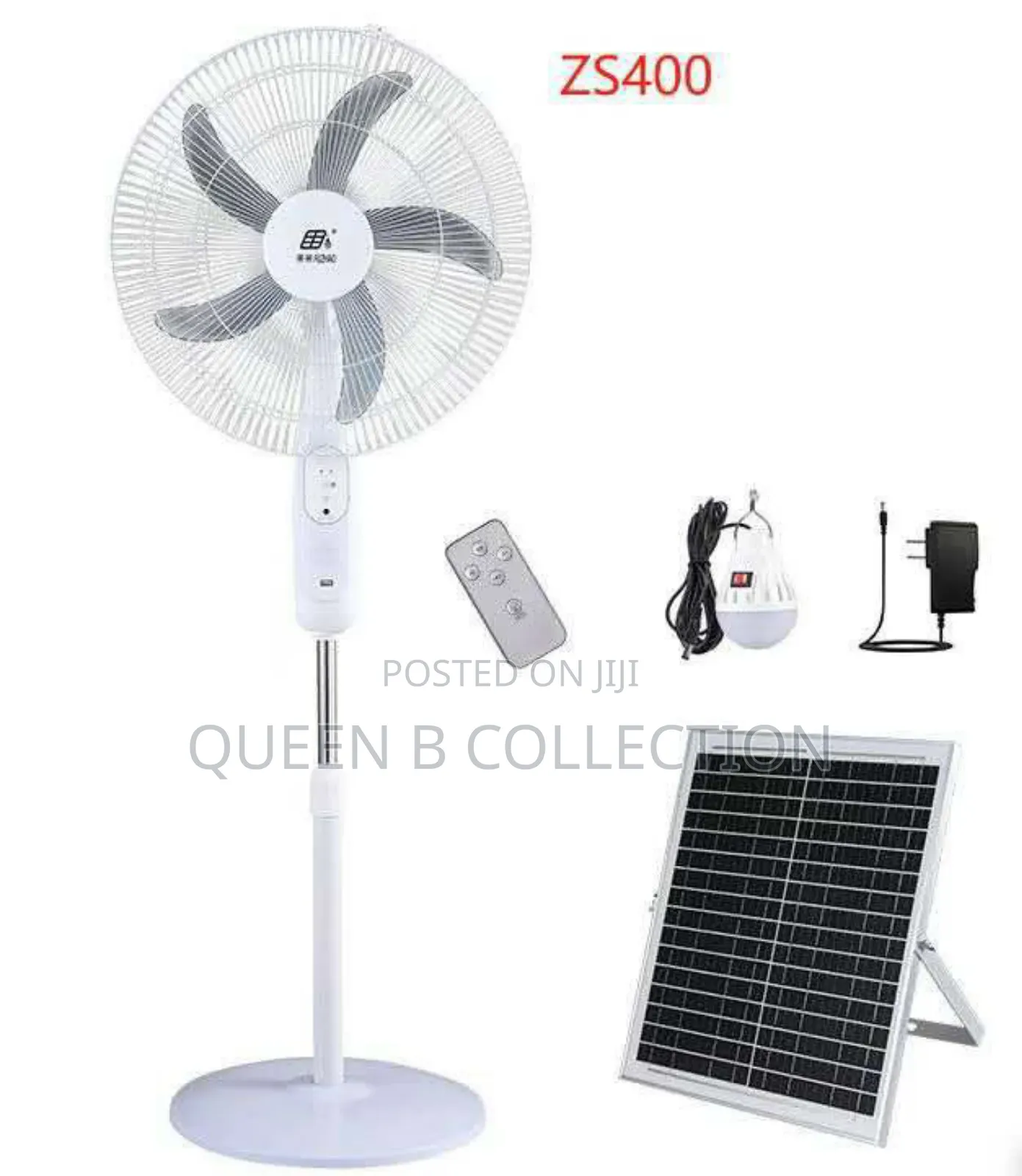 Rechargeable Solar Fan