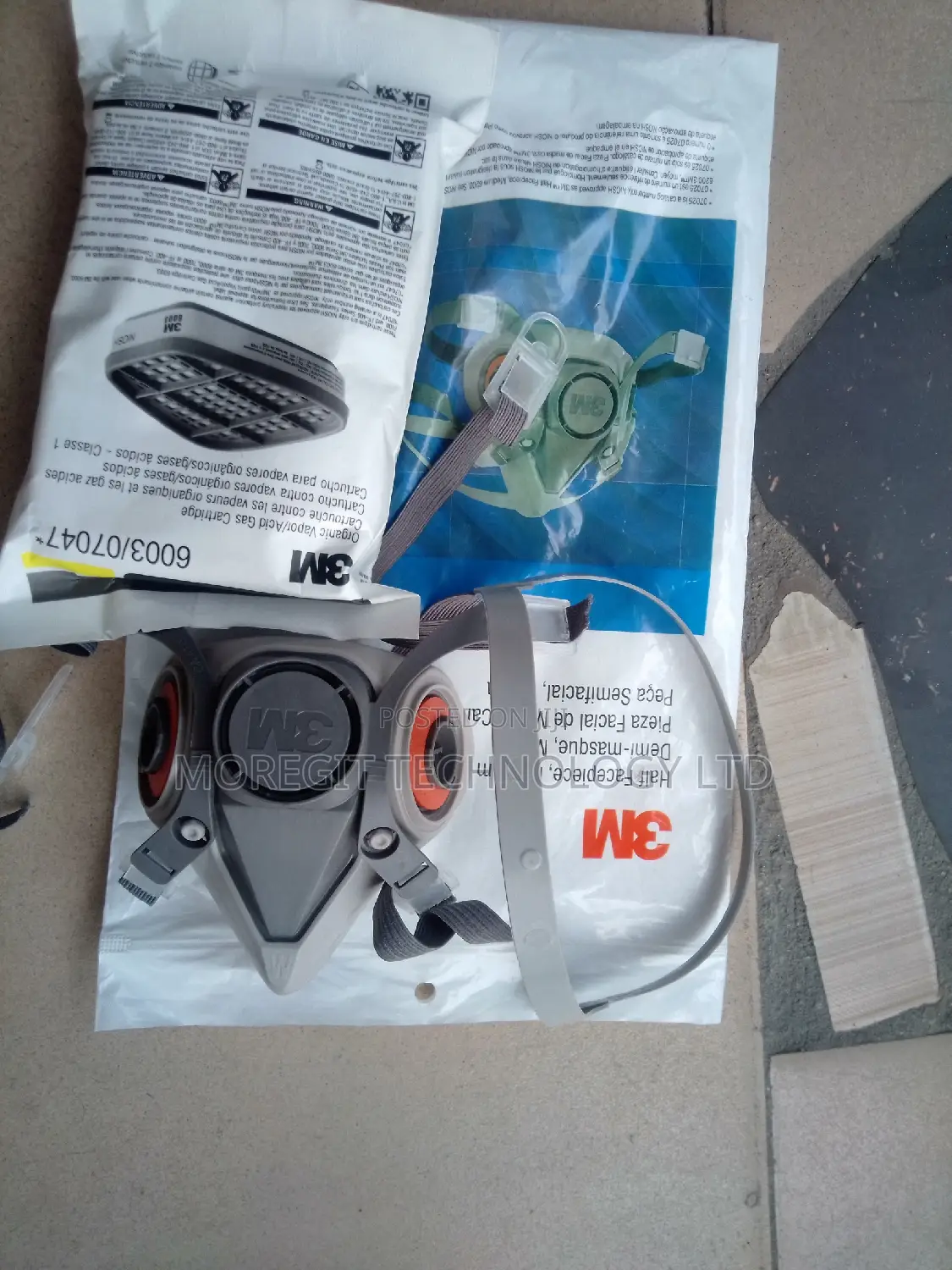 3m Respirator Mask With 3m 6003 Cartridge