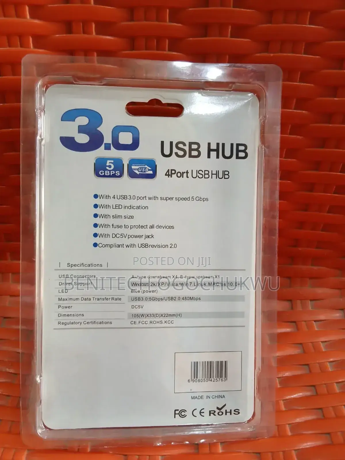 3.0 Super Speed 4 Port USB Hub 30cm