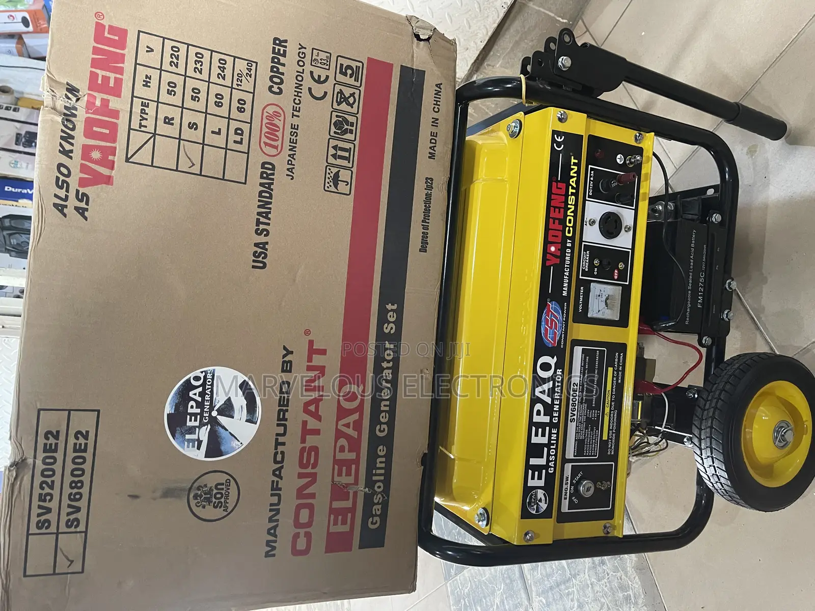 Brand New Original Elepaq Constant Generator Model SV6800