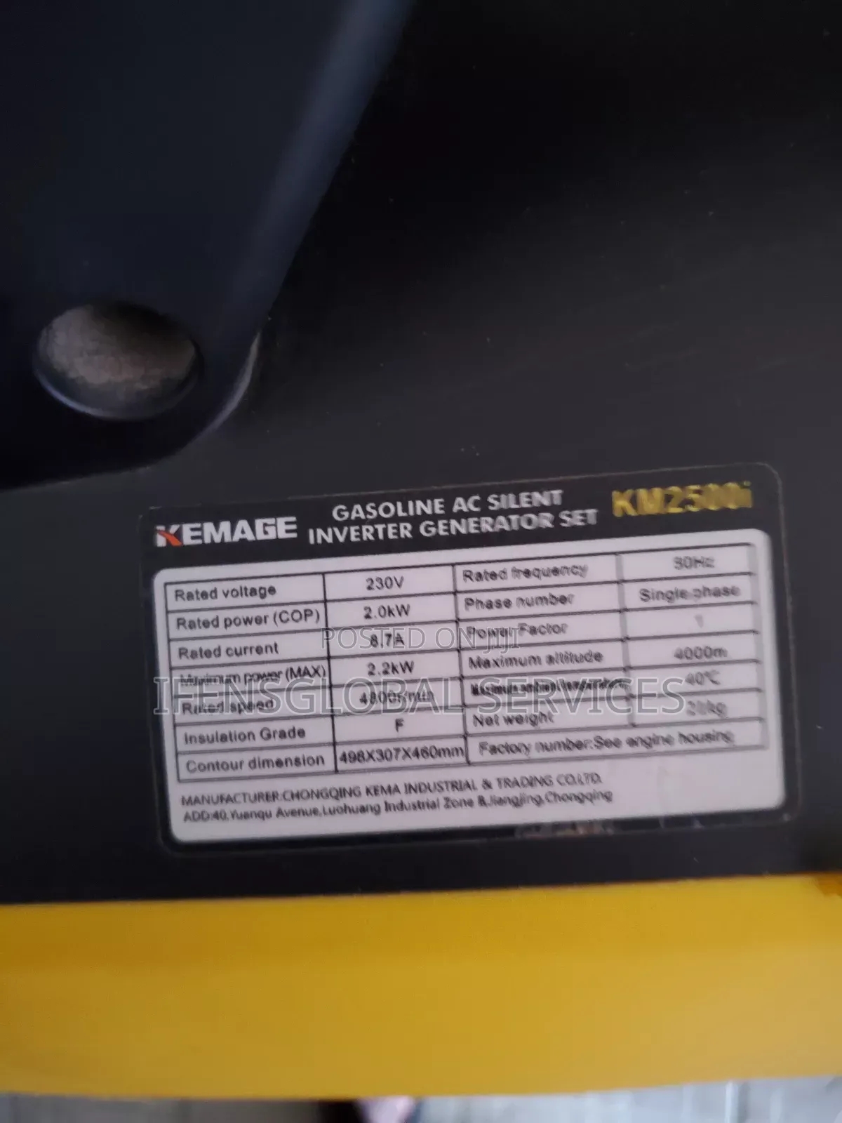 Inverter Generator Km2500