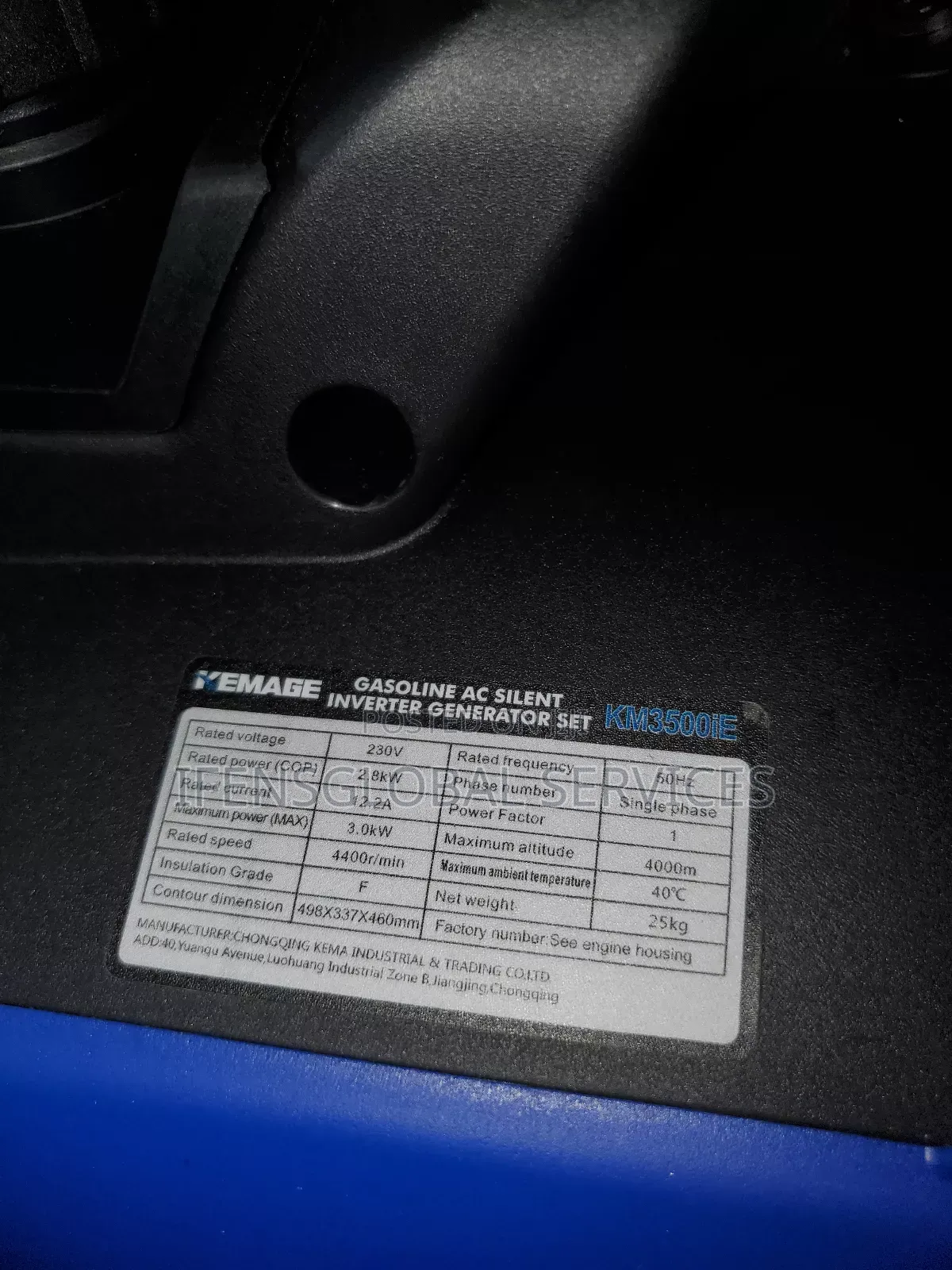 Inverter Generator Km3500ie