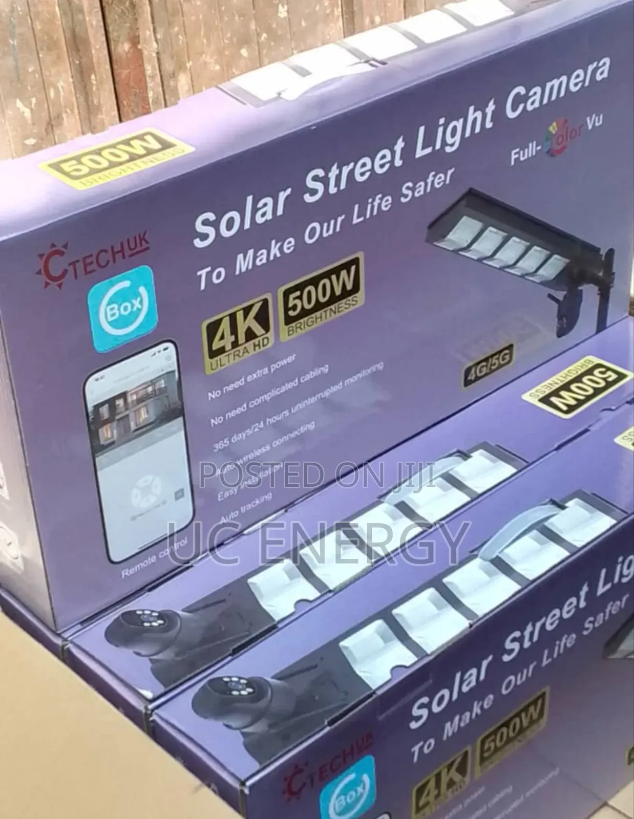 500W Solar Street Light and Camera