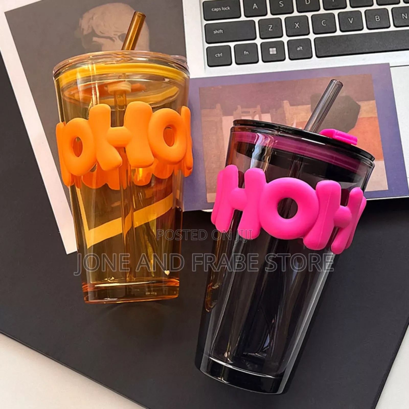 Fancy/Portable Cup With Straw