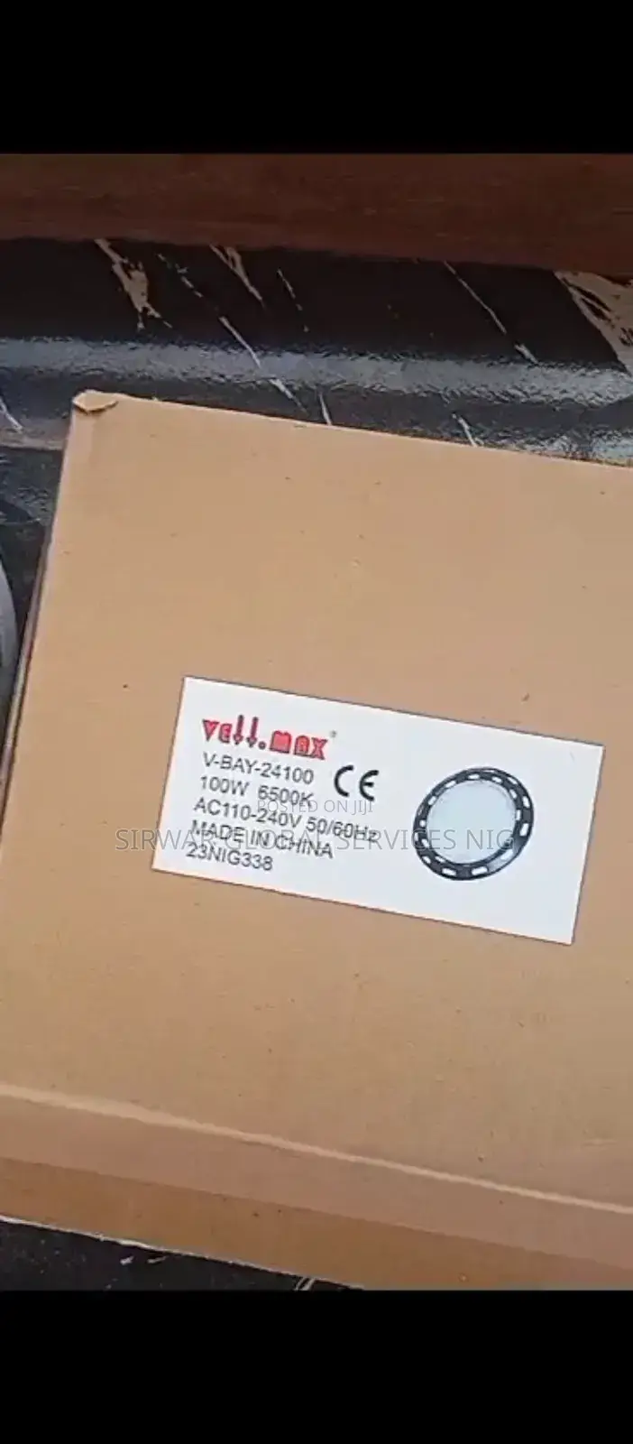Factory 100w High Bay Light Black Body White Light