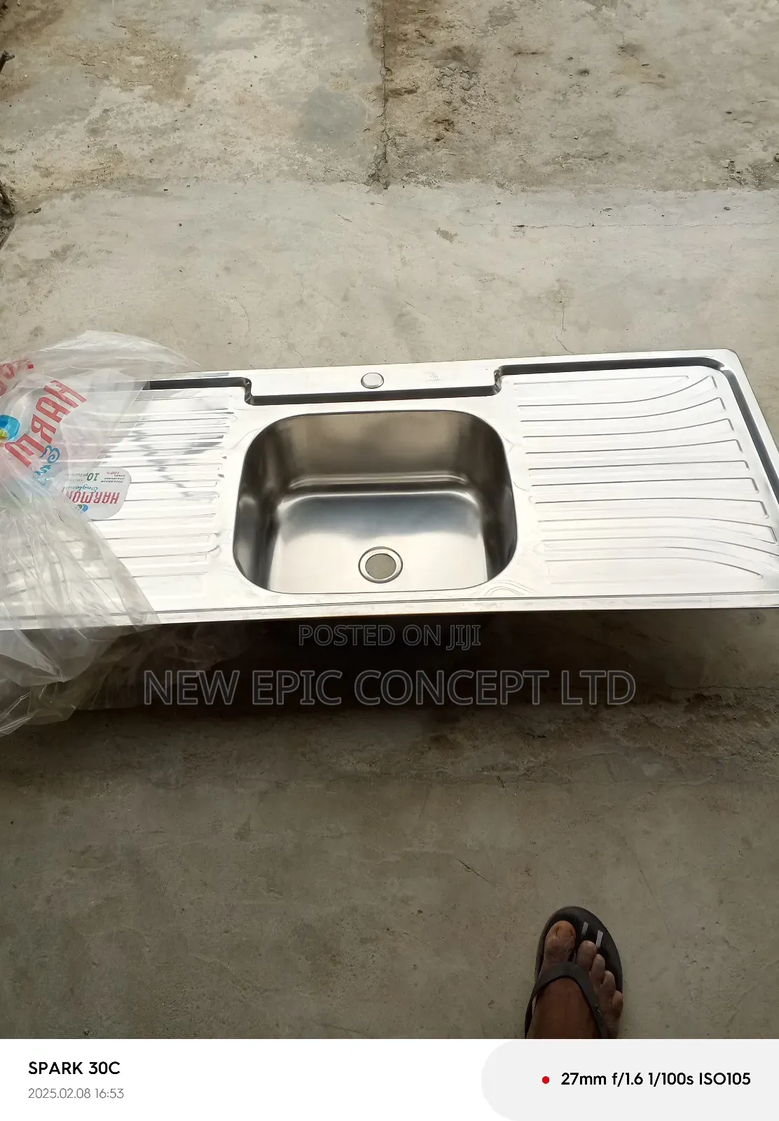 Single Bowl Double Tray Kitchen Sink