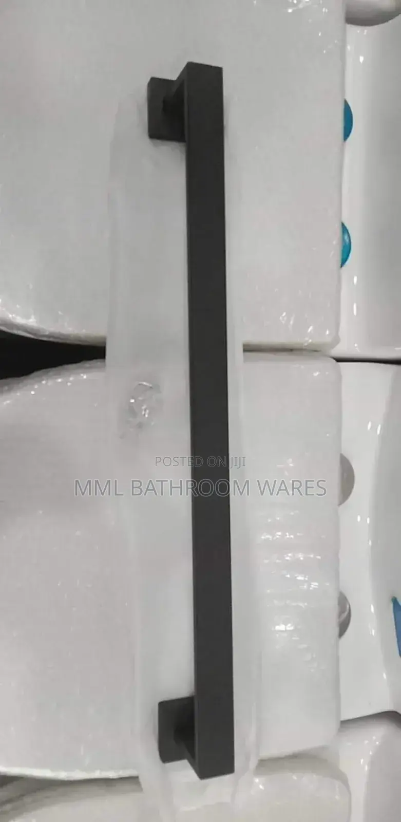 Matte Black Towel Rack, Wall Mounted Towel Bar.