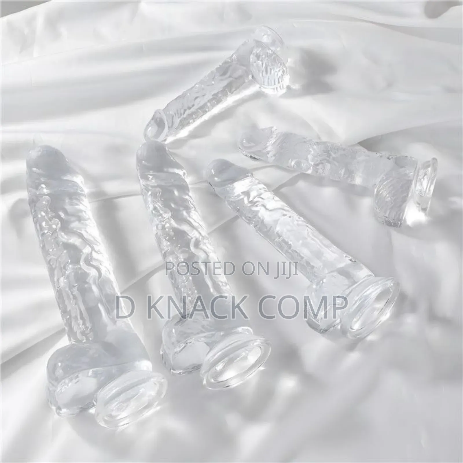 Transparent/Crystal Clear Penis / Dildo With Suction Cup