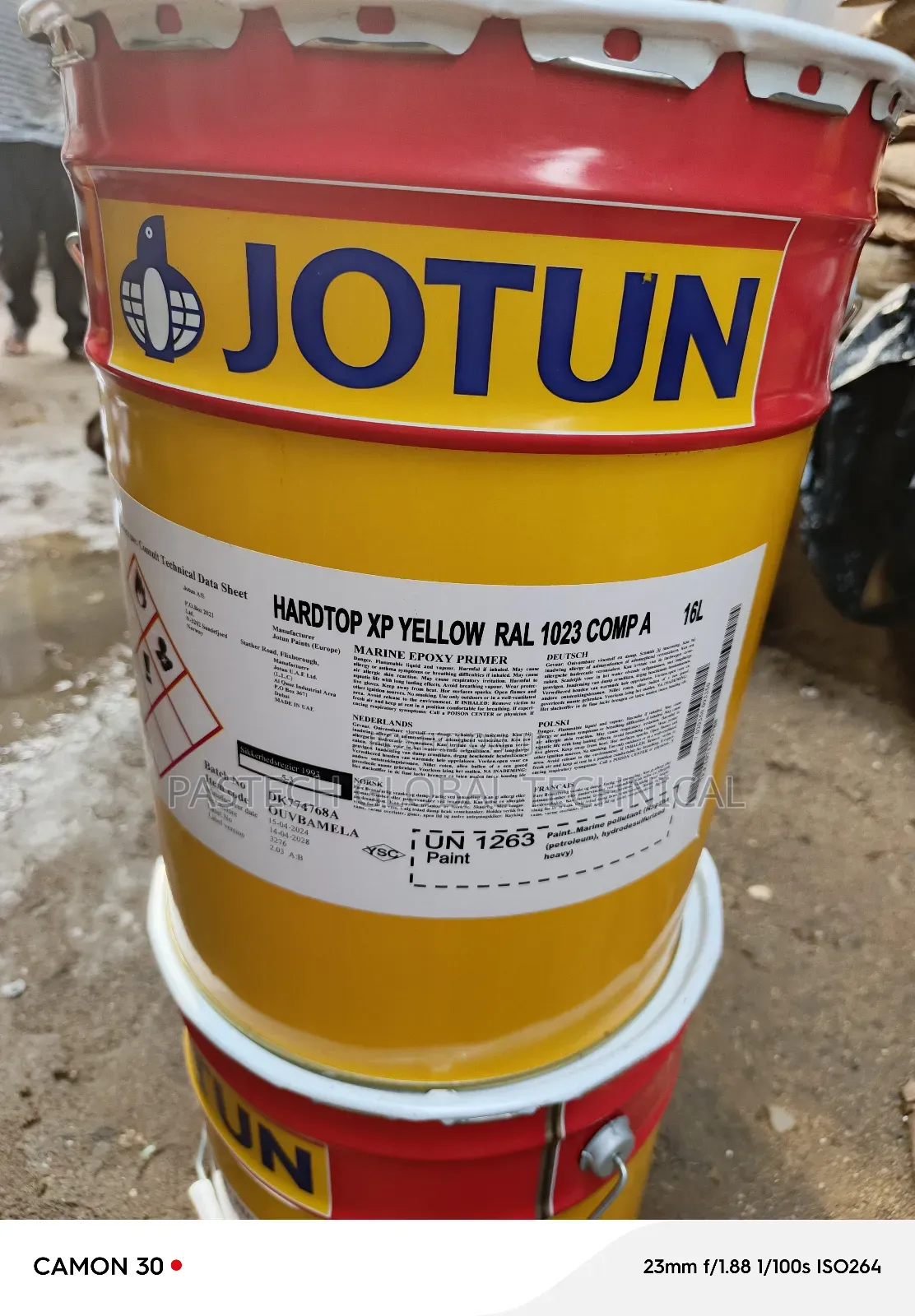 Jotun Hardtop Xp Yellow Ral 1023 Paint (A/B) Component