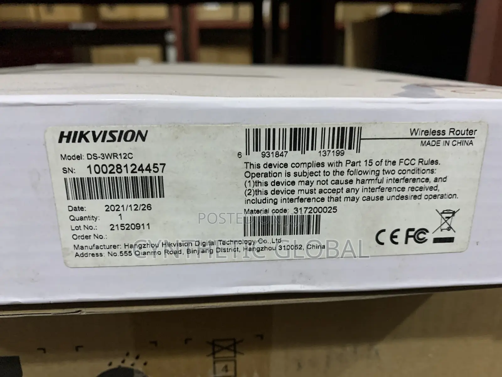 Ds-3wr12c Hikvision Wireless Router