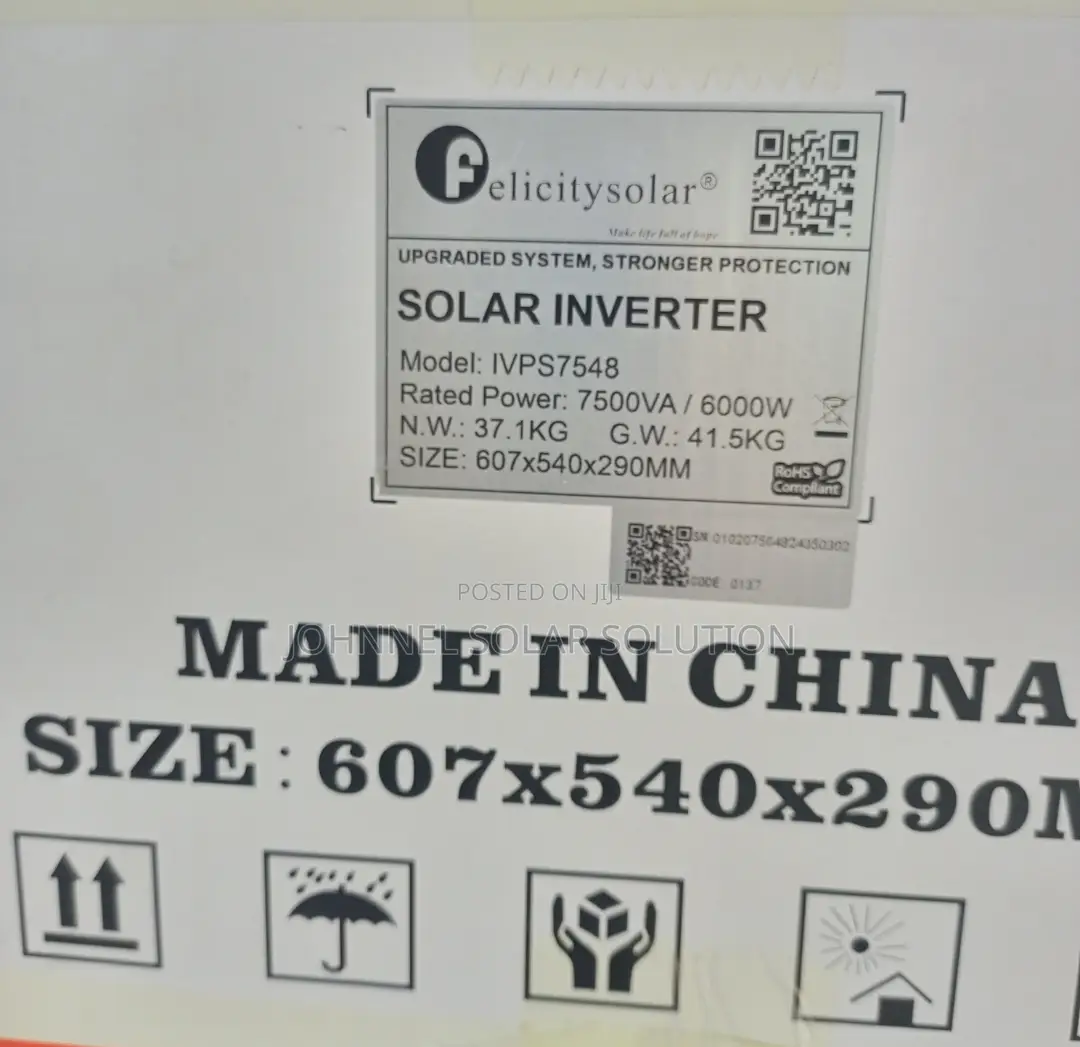 7.5kva 48v Felicity Solar Inverter Available