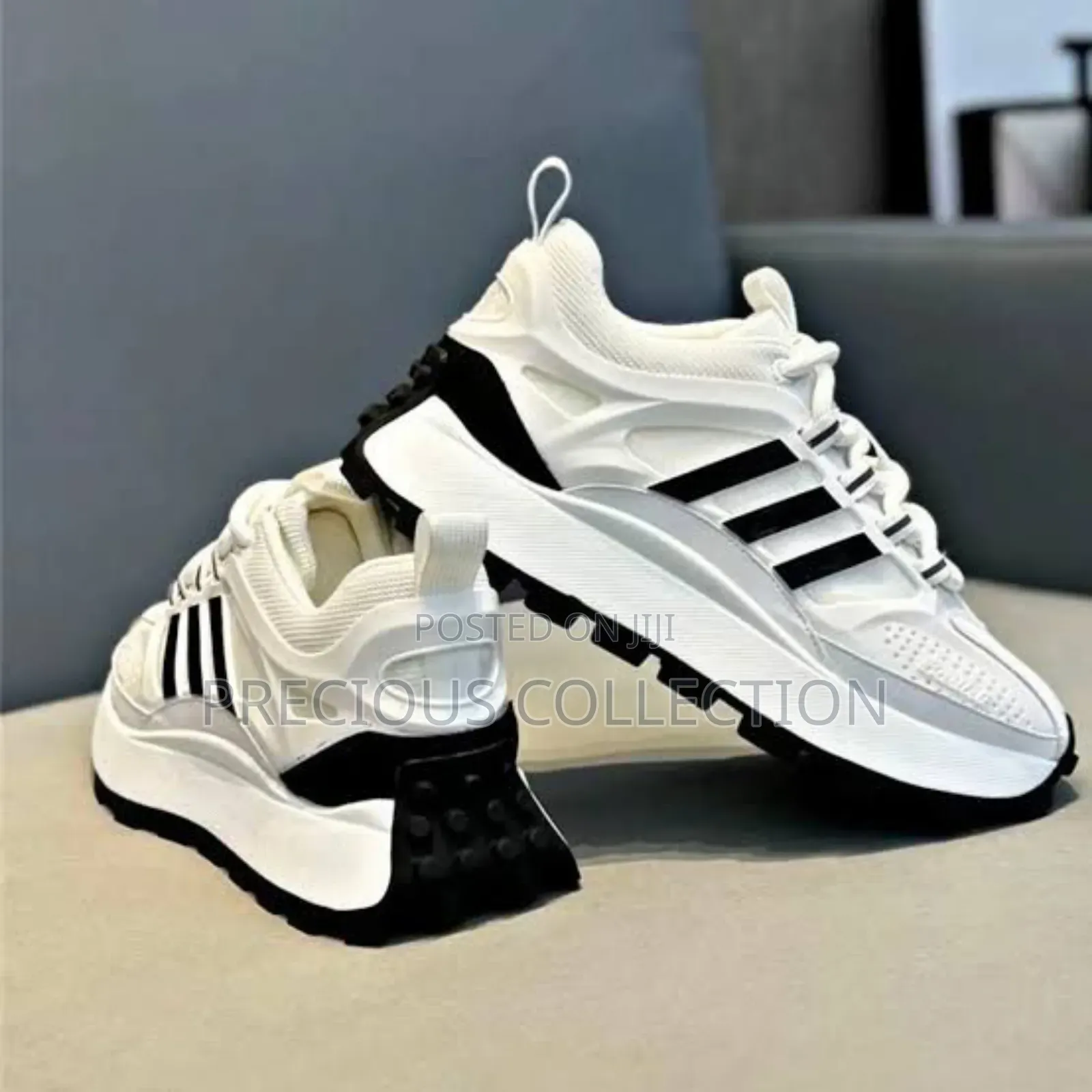 Unisex Stripe Diuble Sole Lace Up Sneaks